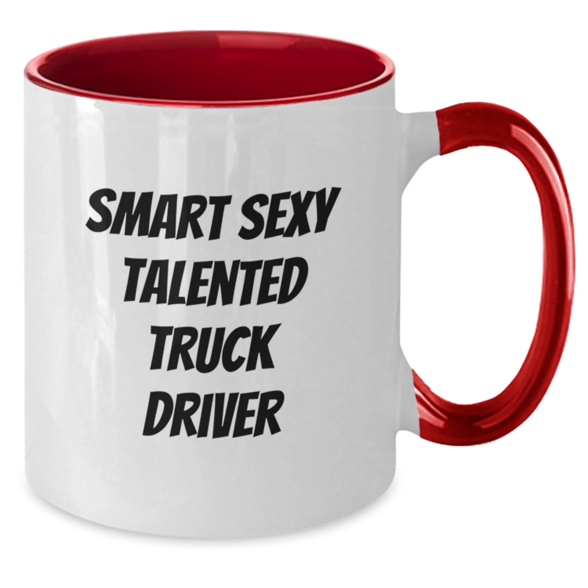 Funny Smart Sexy Talented Truck Driver Two Tone Coffee Mugs Gifts from Family, Friends, and Coworkers to Truck Driver on Birthday - Additional