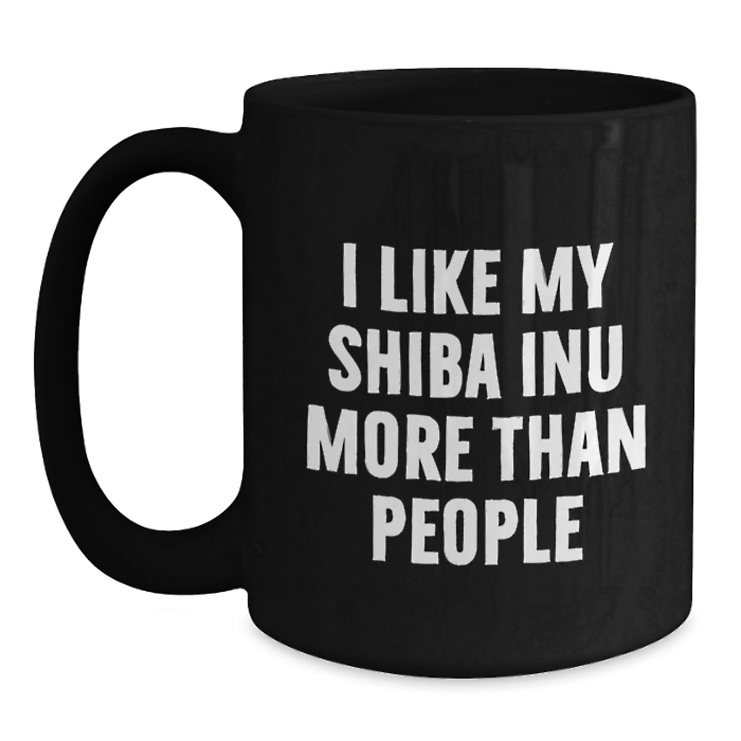 Shiba Inu Dog Lovers More Than People Funny Gifts from Friends to Family Birthday Unique Coffee Mugs - Main