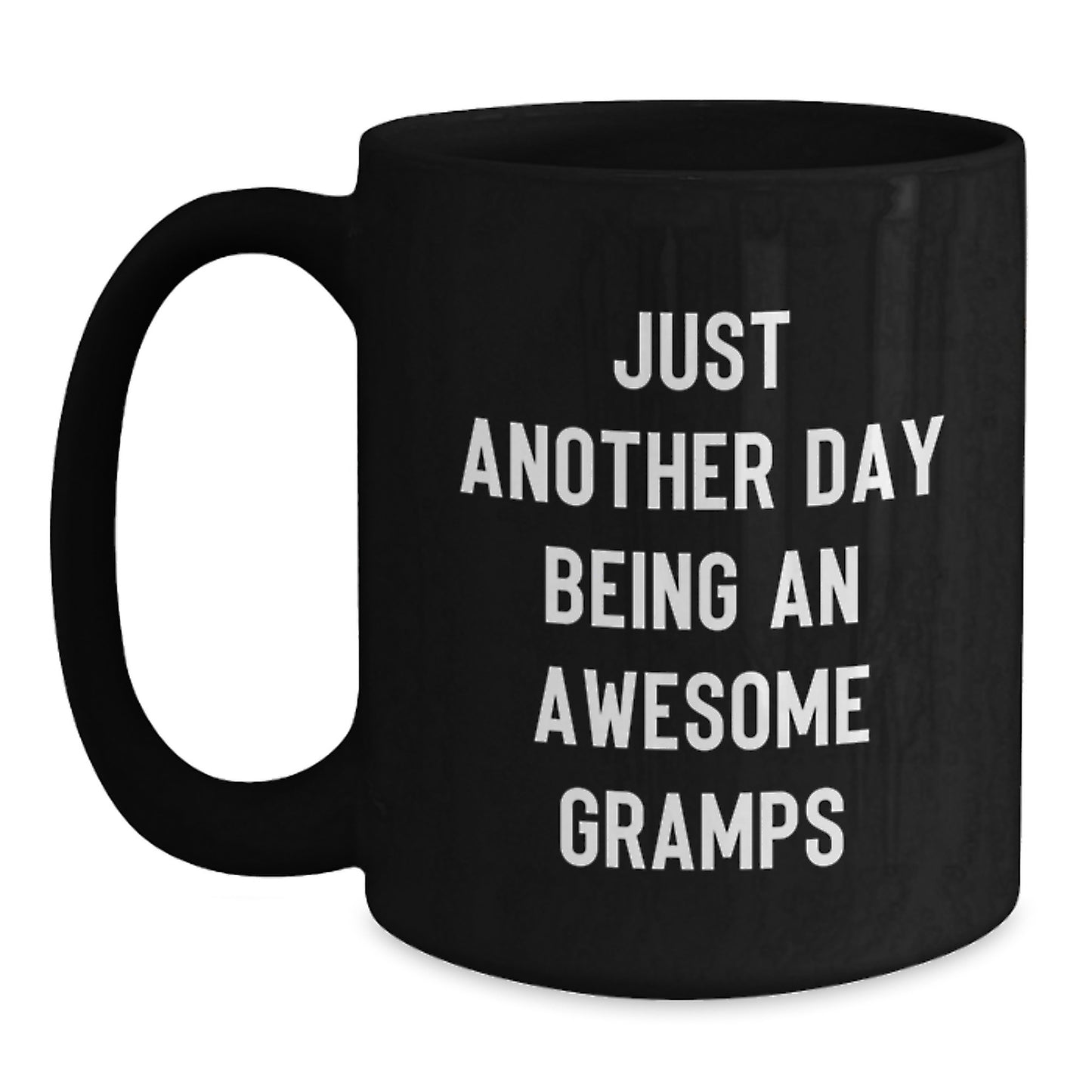 Funny Gramps Quotes Gifts from Men to Gramps, Birthday Unique Gifts for Awesome Gramps, Black Coffee Mug - Main