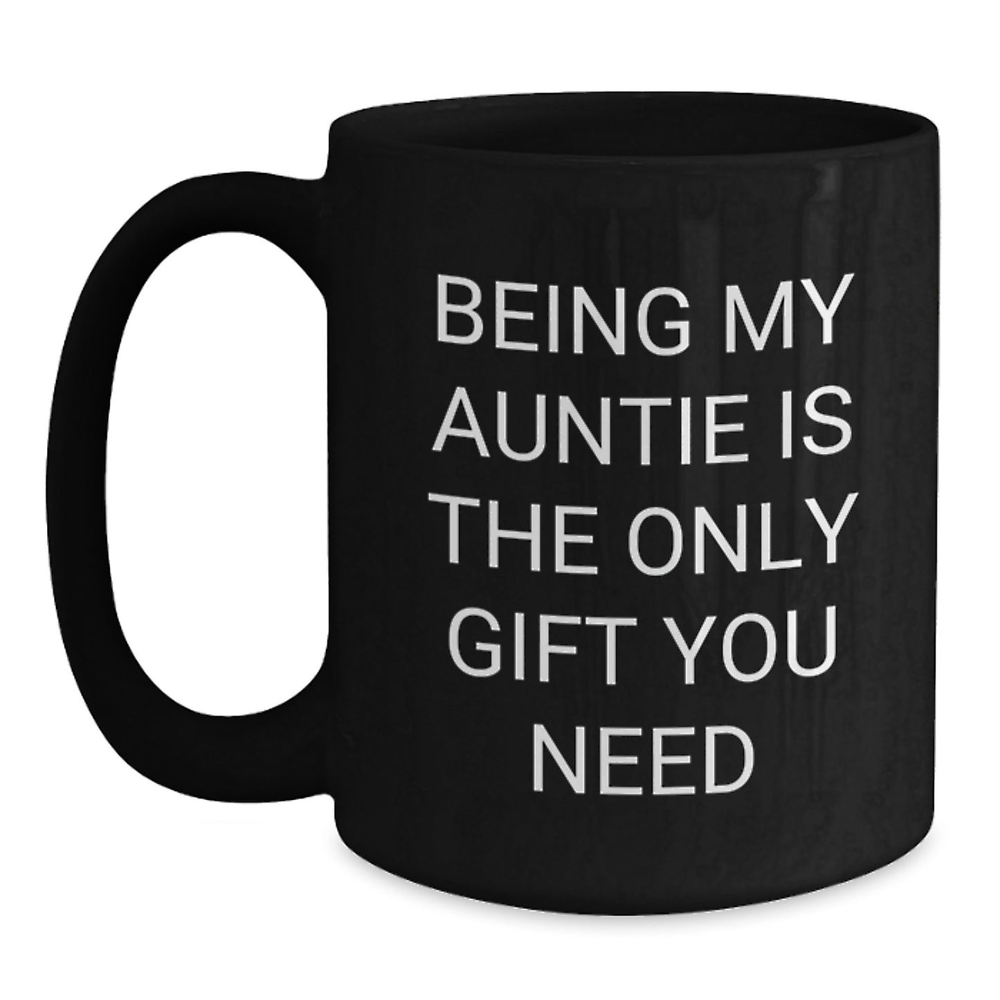 Funny Auntie Quotes Black Coffee Mugs Gifts for Women from Family - Main