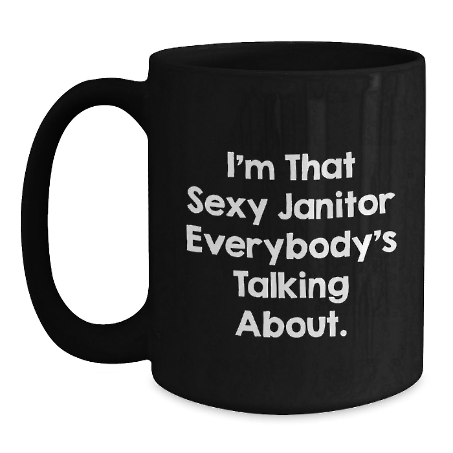 Funny Quote Janitor Gifts for Men Christmas Unique Mugs from Friends - Main