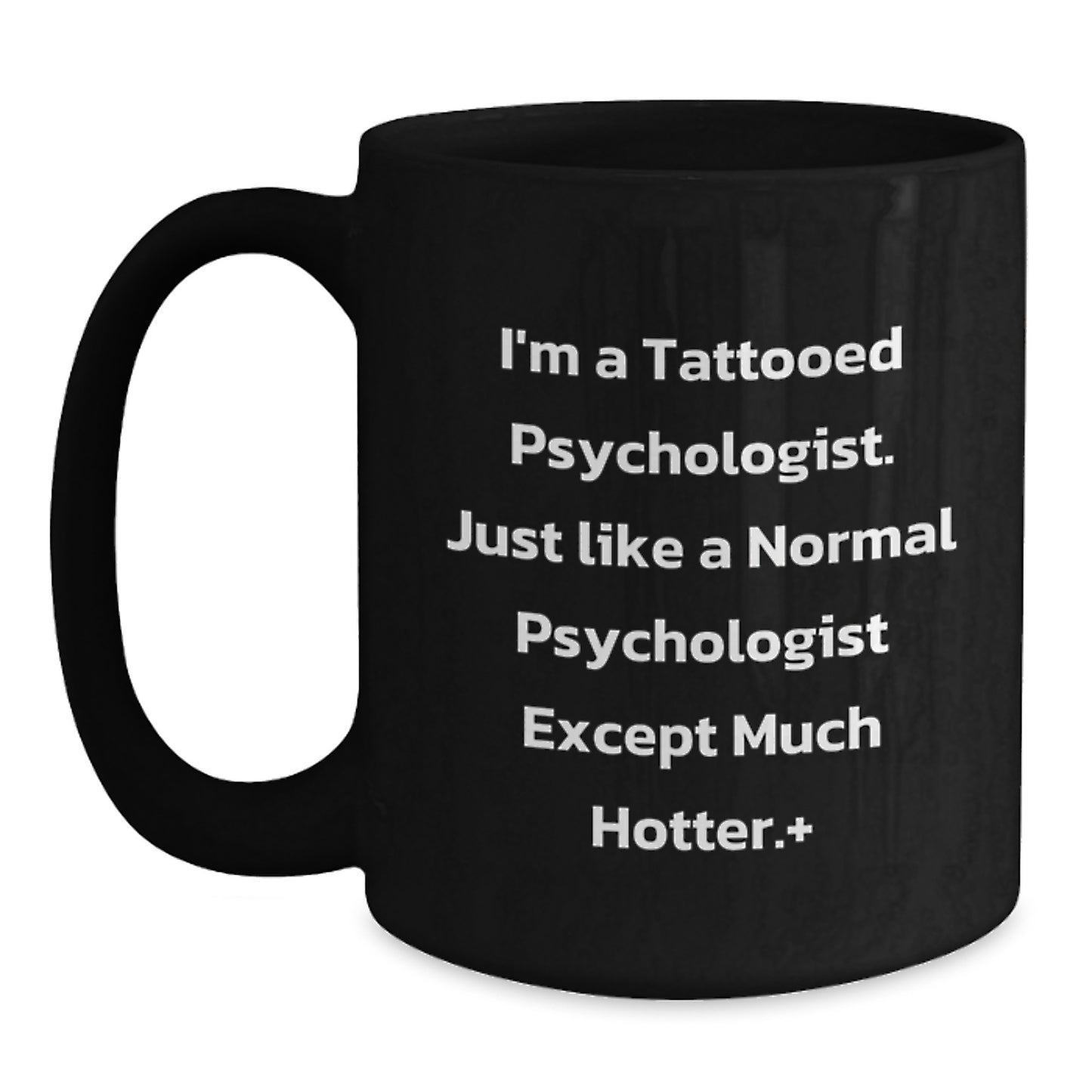 Funny Psychologist Gifts, Black Coffee Mugs for Psychologist, Unique Christmas Unique Gifts from Friends to Psychologist - Main