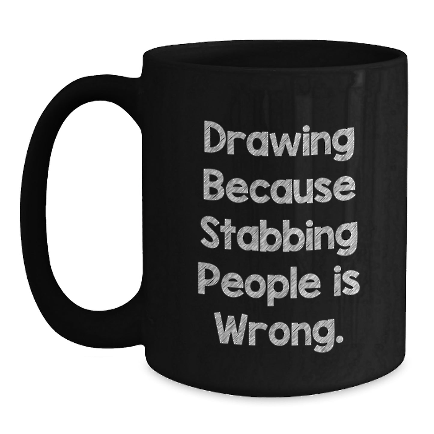 Funny Drawing Humor Christmas Unique Gifts for Drawing Enthusiasts, Unique Black Coffee Mugs from Friends - Main