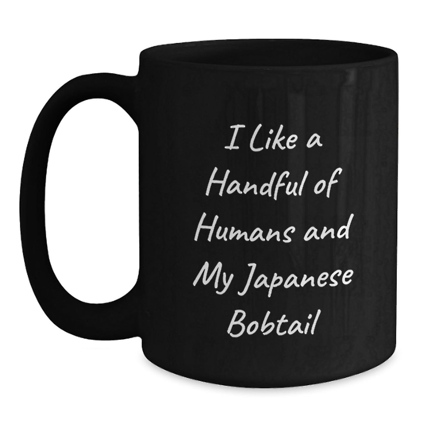 Japanese Bobtail Cat Lovers Gifts from Friends for Men Unique Black Coffee Mugs, Funny Quote, Christmas Unique Gifts - Main