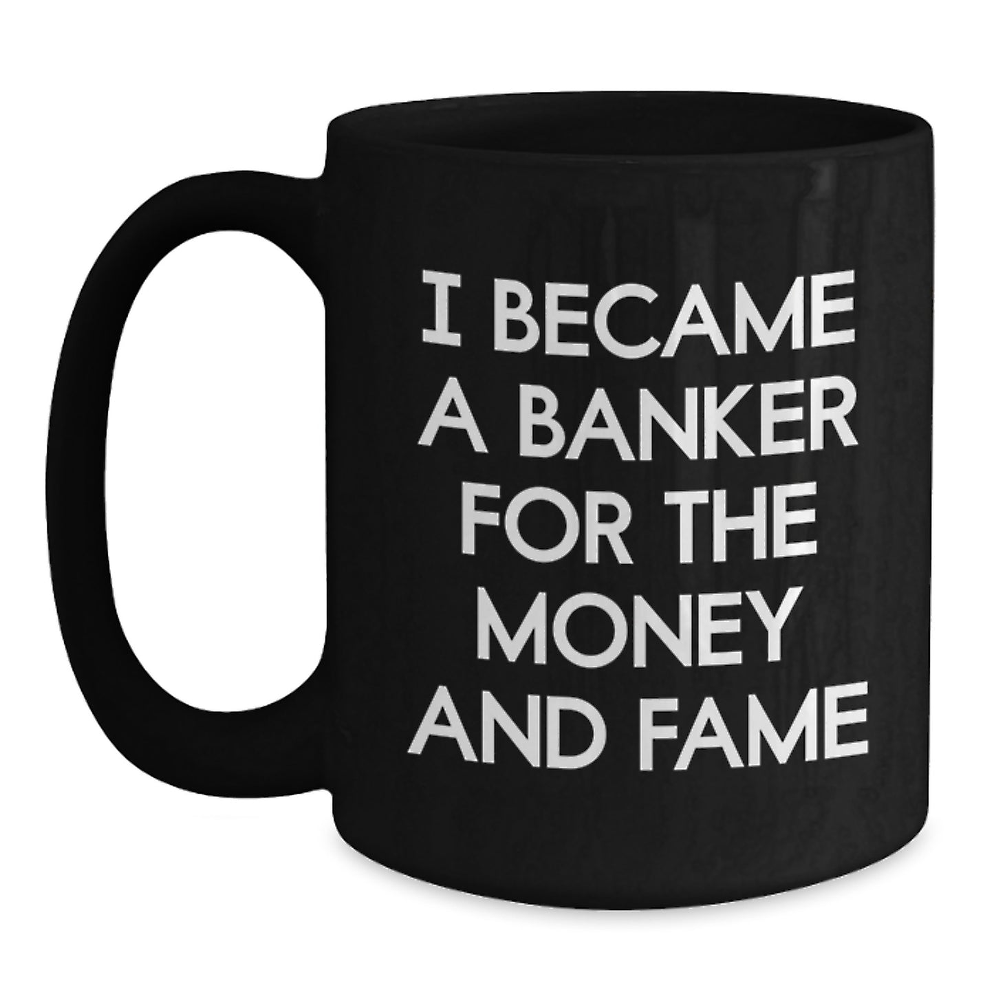 Funny Banker Gifts for Men Black Coffee Mug, Gifts from Friends to Coworkers, Unique Christmas Unique Gifts - Main