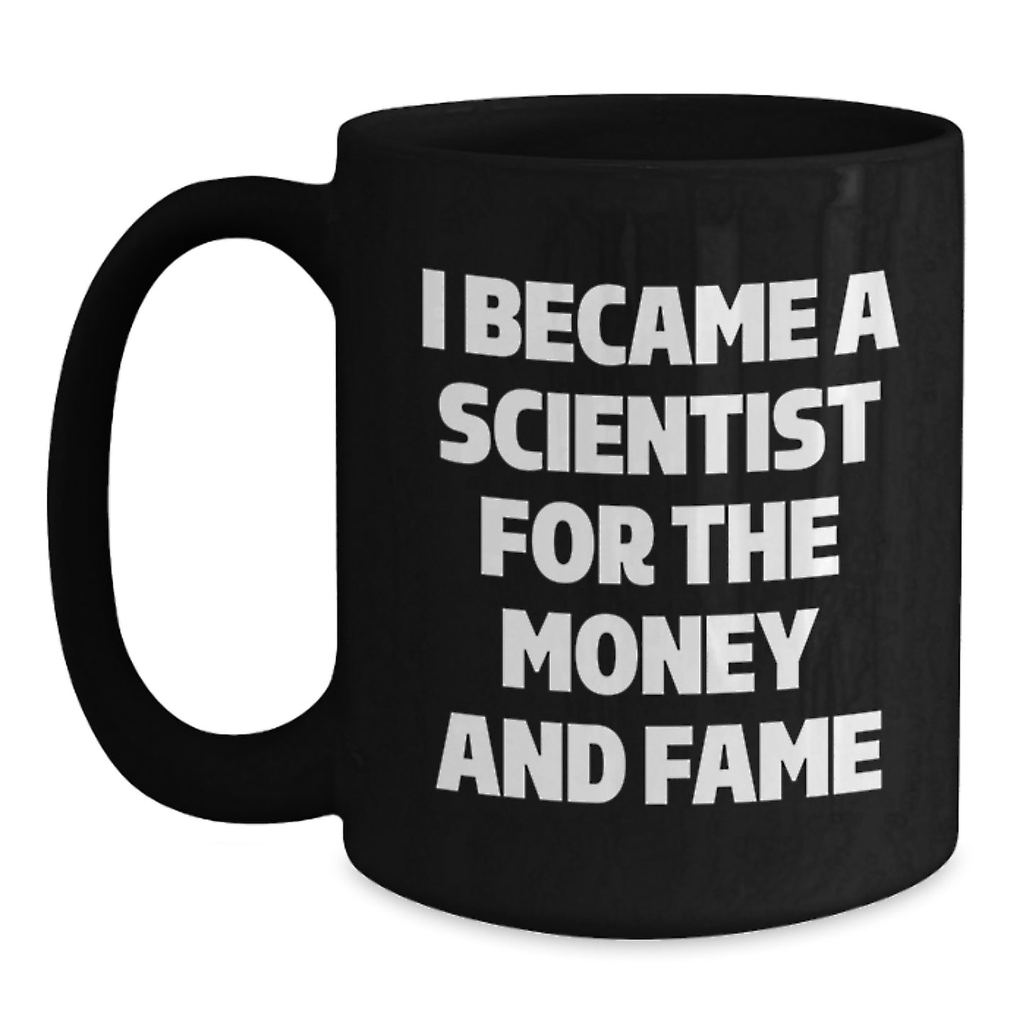 Funny Scientist Gifts for Men, Women, Friends from Coworkers, Family - Inspirational Black Coffee Mug - Christmas Unique Presents for the Scientist in Your Life - Main