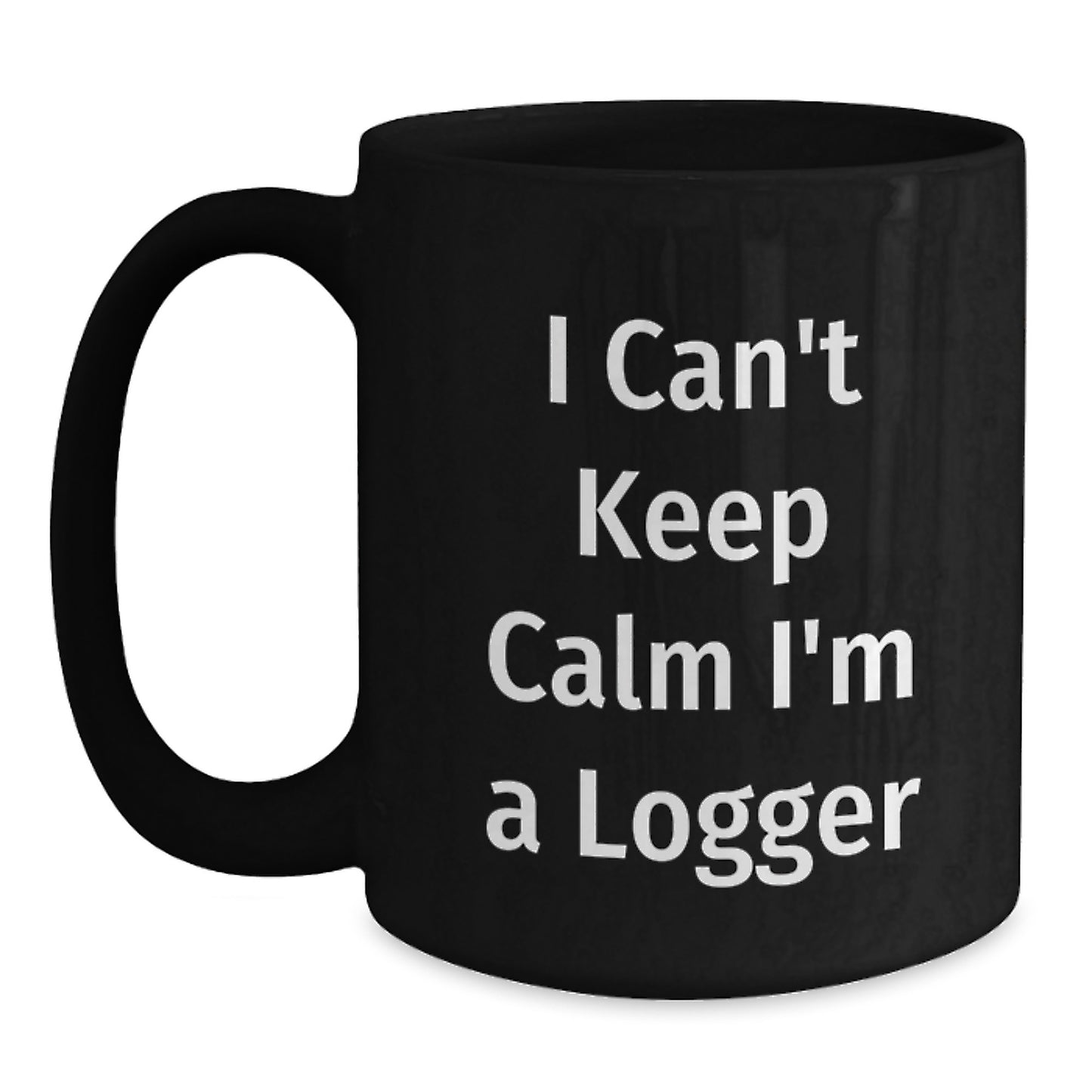 Funny Logger Black Coffee Mug Gifts from Friends and Family for Christmas - Main
