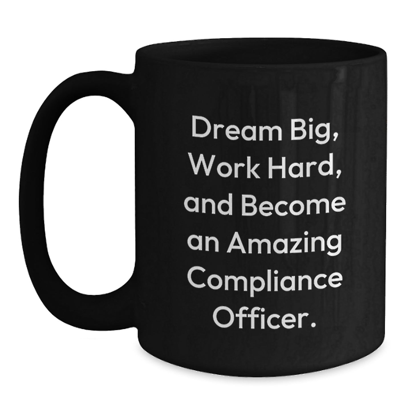 Compliance Officer Gifts, Funny Quote, Black Coffee Mug, Birthday Unique Gifts from Friends, Gifts for Compliance Officers - Main