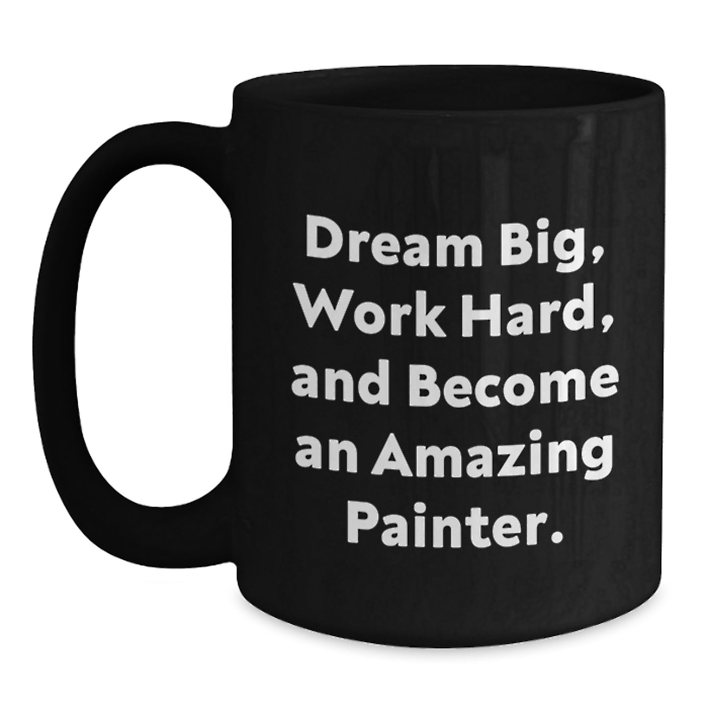 Gifts from the Painter, Inspirational Funny Black Coffee Mug, Christmas Unique Gifts for Painter Enthusiasts - Main