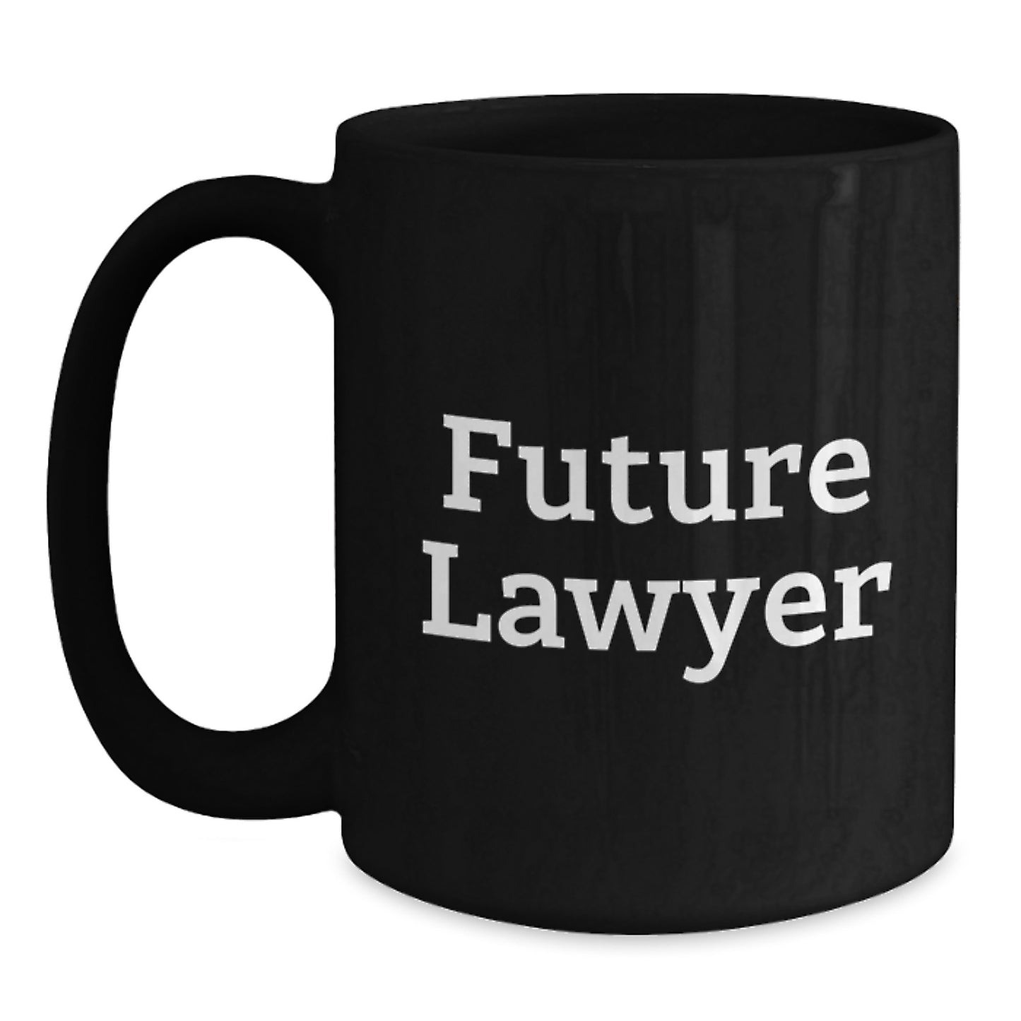 Funny 'Future Lawyer' Black Coffee Mug for Lawyer Gifts on Birthday, Gifts from Family, Friends, or Coworkers for Lawyer - Main