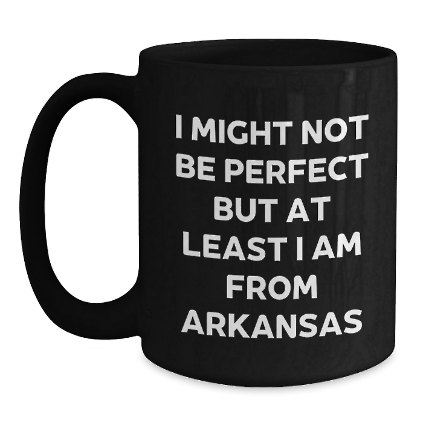 Arkansas Black Coffee Mugs with Funny Quote Gifts for Men from Arkansas, Unique Christmas Memorable Presents for Women - Main