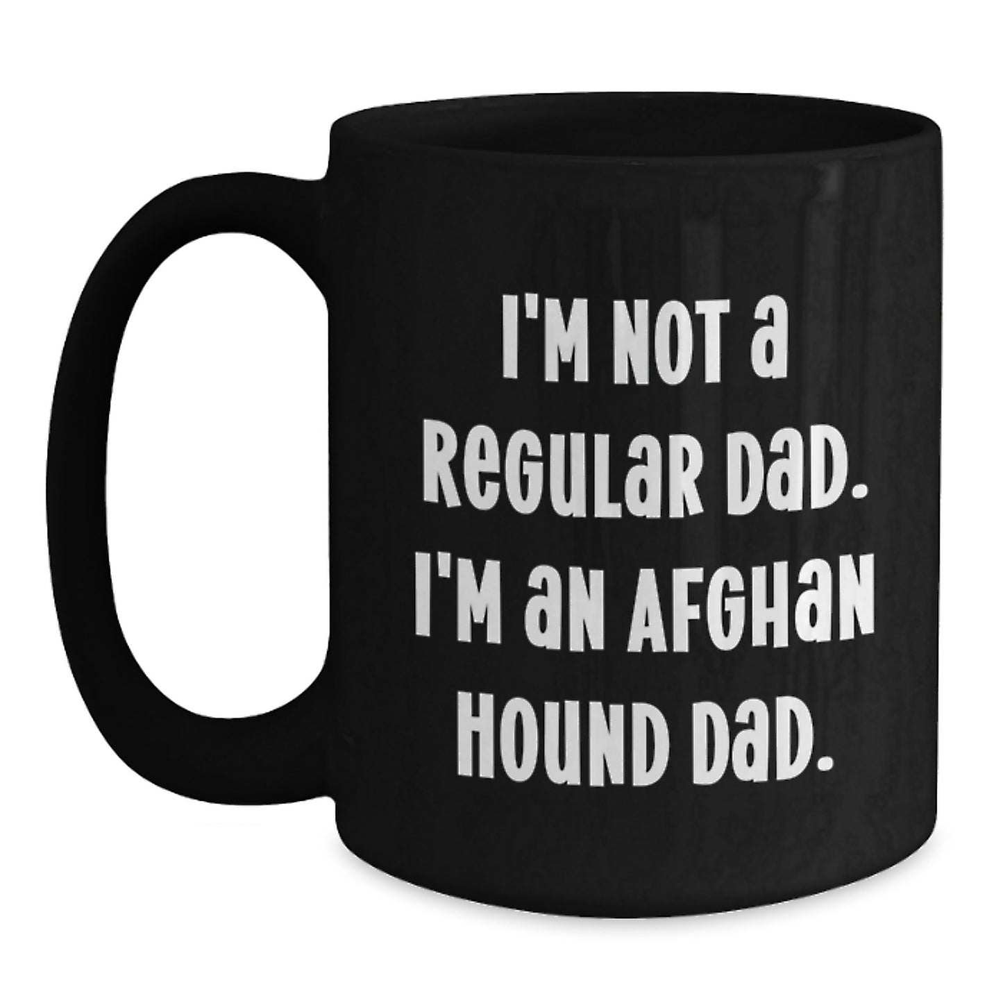 Funny Afghan Hound Dog Gifts for Dad, Christmas Unique Mugs from Men to Family - Main
