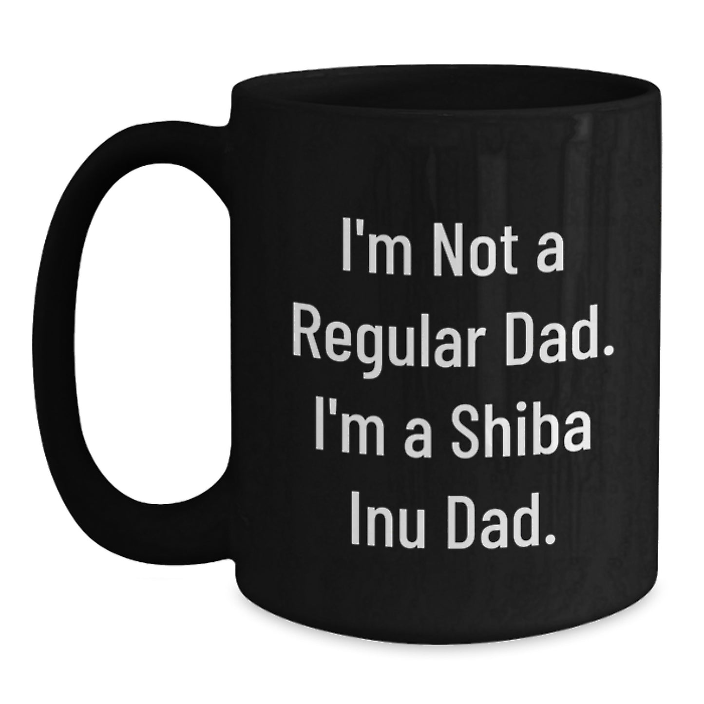 Funny Shiba Inu Dad Black Coffee Mugs Gifts from Men to Women Friends Family for Christmas - Main