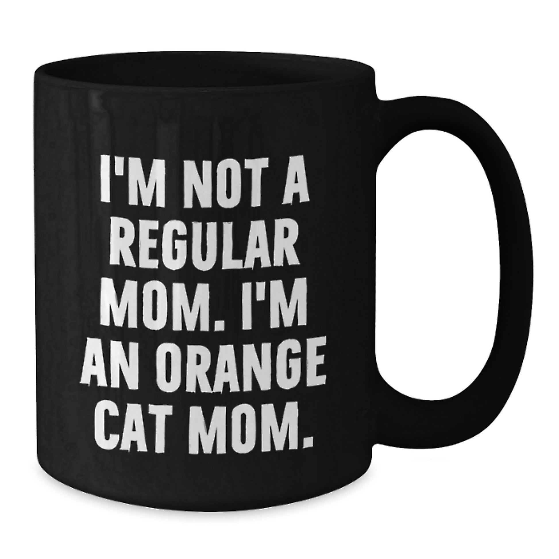 Orange Cat Mom Funny Gifts from Friends for Orange Cat Lovers Birthday Unique Orange Cat Mug - Additional