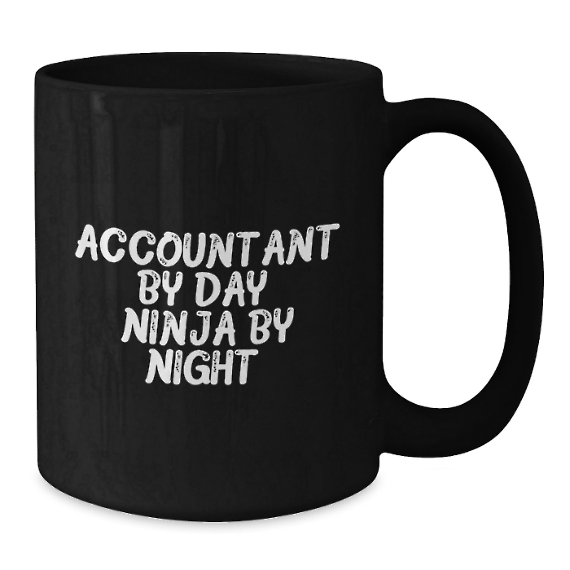 Accountant Gifts for Birthday Funny Mugs, 'Accountant By Day. Ninja By Night.' Black Coffee Mug for Men or Women, Gifts from Friends or Family - Additional