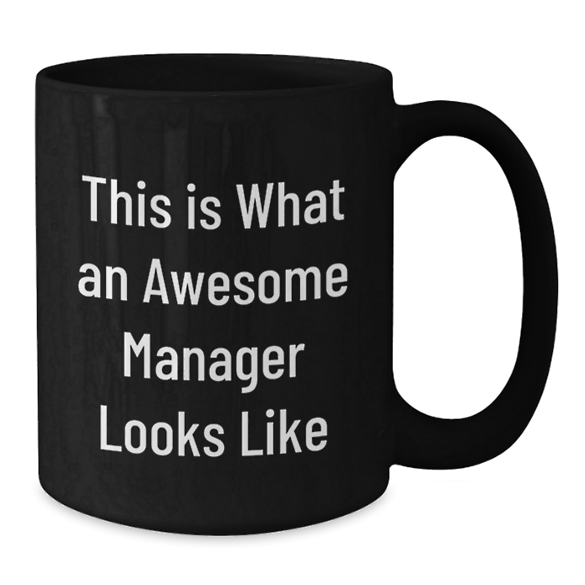 Funny Manager Gifts from Friends, Cute Birthday Presents for Awesome Manager, Black Coffee Mug Quotes, 'This Is What An Awesome Manager Looks Like', Gifts for Manager, Manager Appreciation - Additional