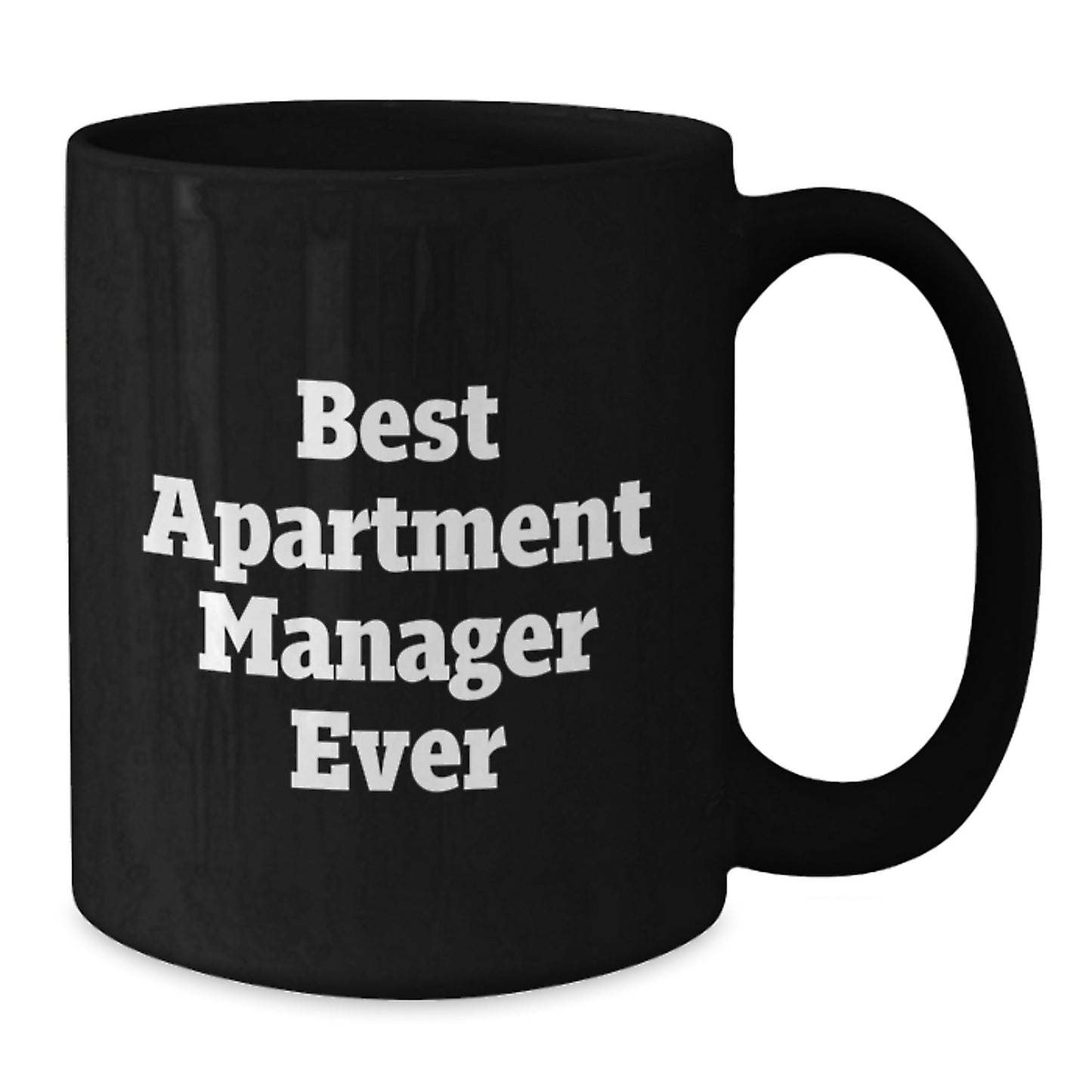 Funny Gifts from Friends, Family, or Coworkers - Best Apartment Manager Ever Black Coffee Mug, Unique Christmas Unique Gifts for Apartment Manager, Men, Women, or Office Colleagues - Additional