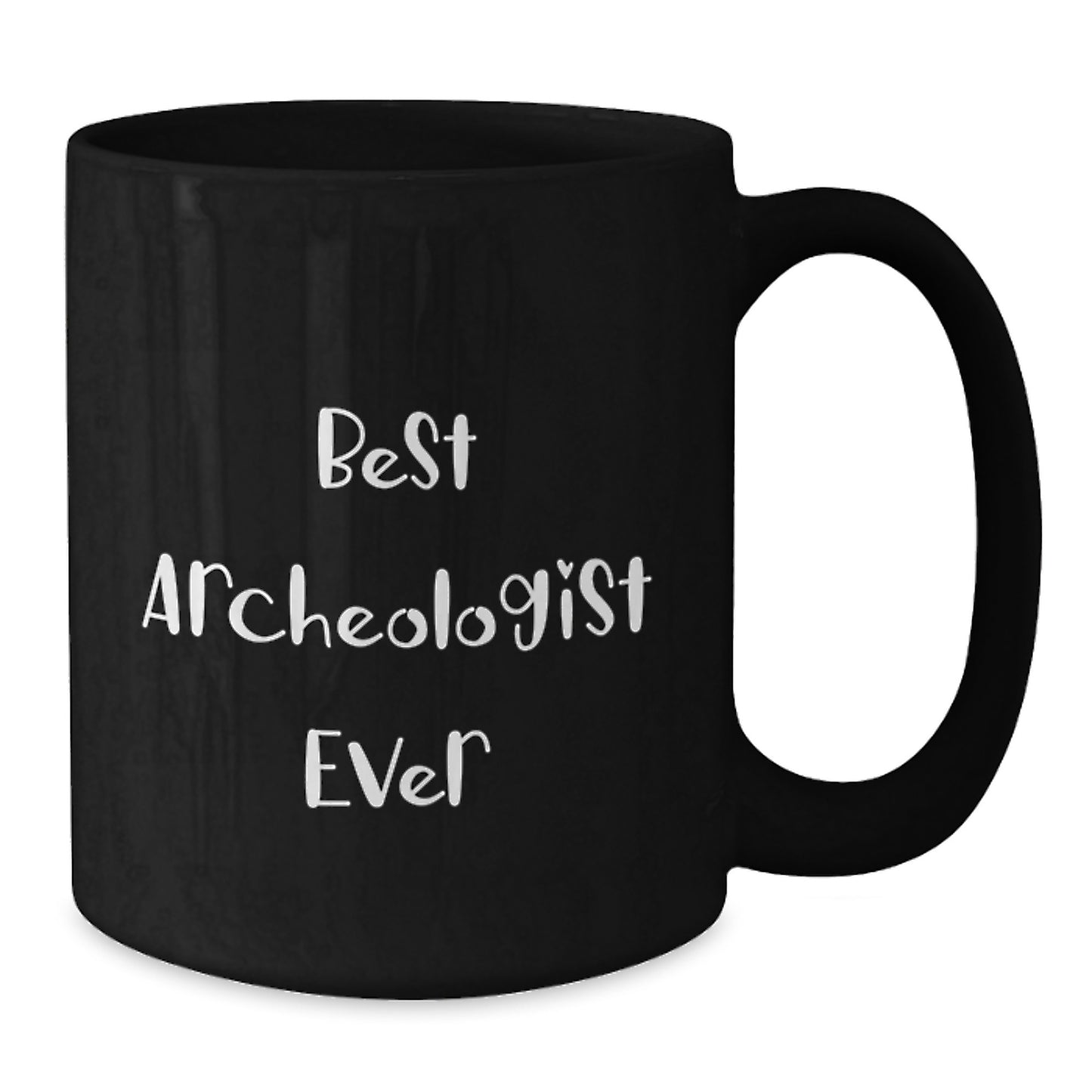 Funny Archeologist Gifts for Men - 'Best Archeologist Ever' Black Coffee Mug, Unique Christmas Memorable Presents from Friends - Additional