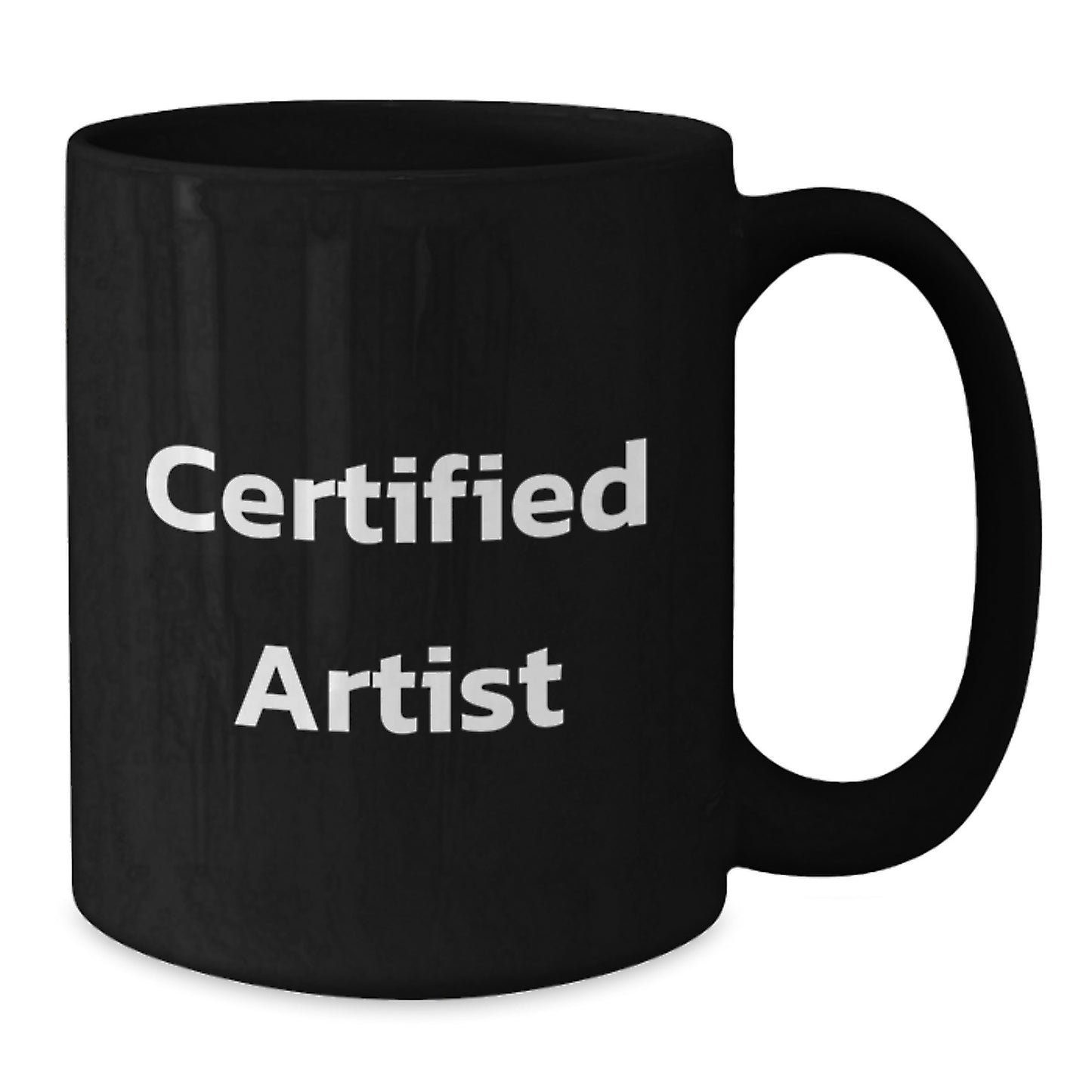Funny Artist Gifts, Inspirational Quote on Black Coffee Mug, Gifts from Friends for Artist Graduation - Additional