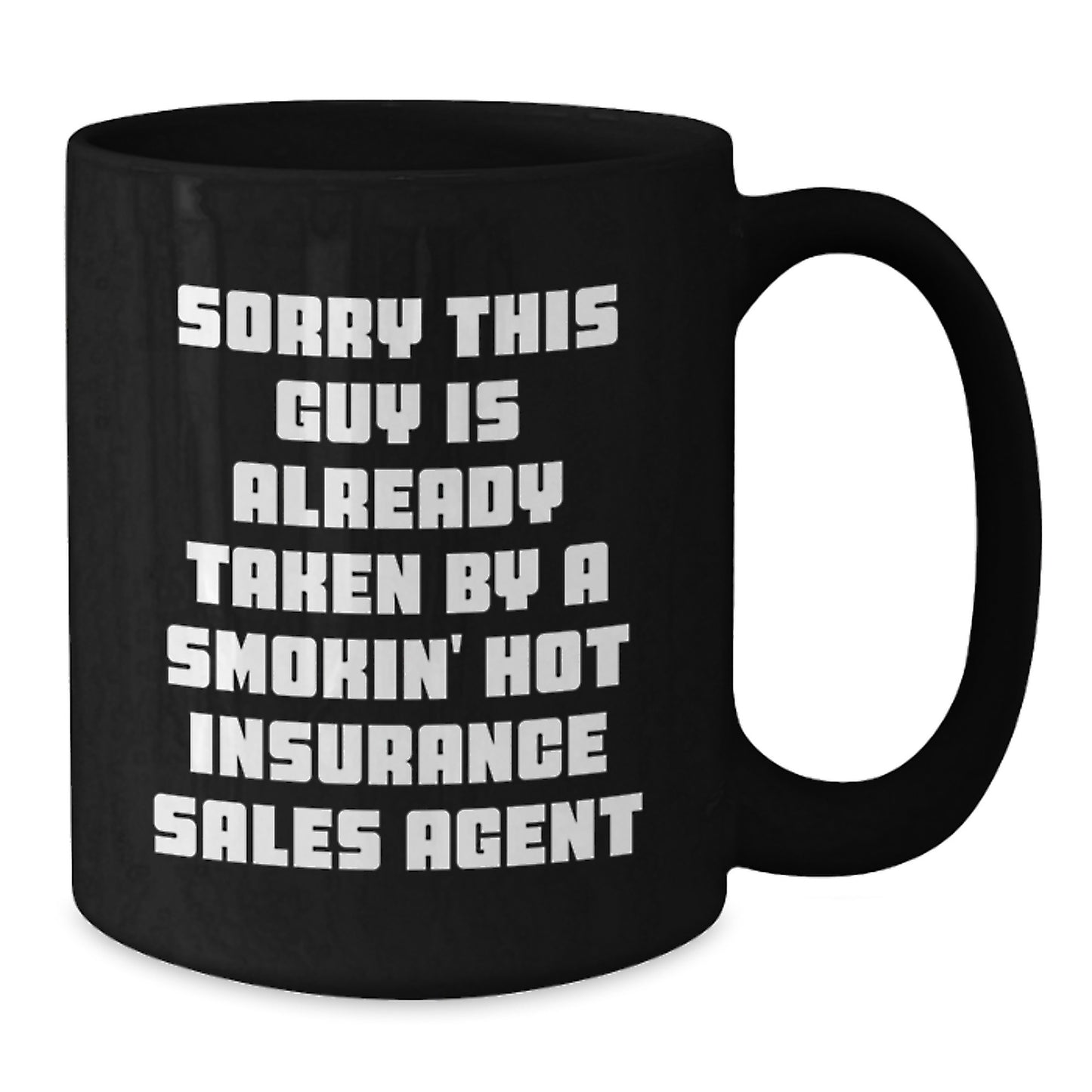 Funny Insurance Sales Agent Gifts, Gifts from Friends, for Insurance Sales Agent, Black Coffee Mug, Christmas Unique Gifts - Additional