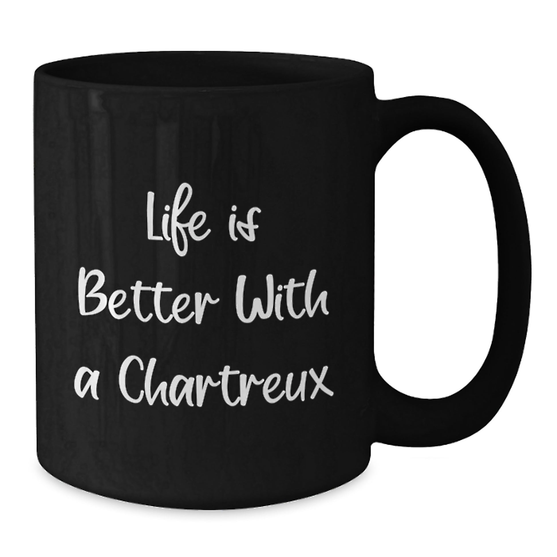 Chartreux Cat Gifts, Funny Quote Life Is Better With A Chartreux, Black Coffee Mug for Graduation, Gifts from Friends, Gifts for Chartreux Cat Lovers - Additional