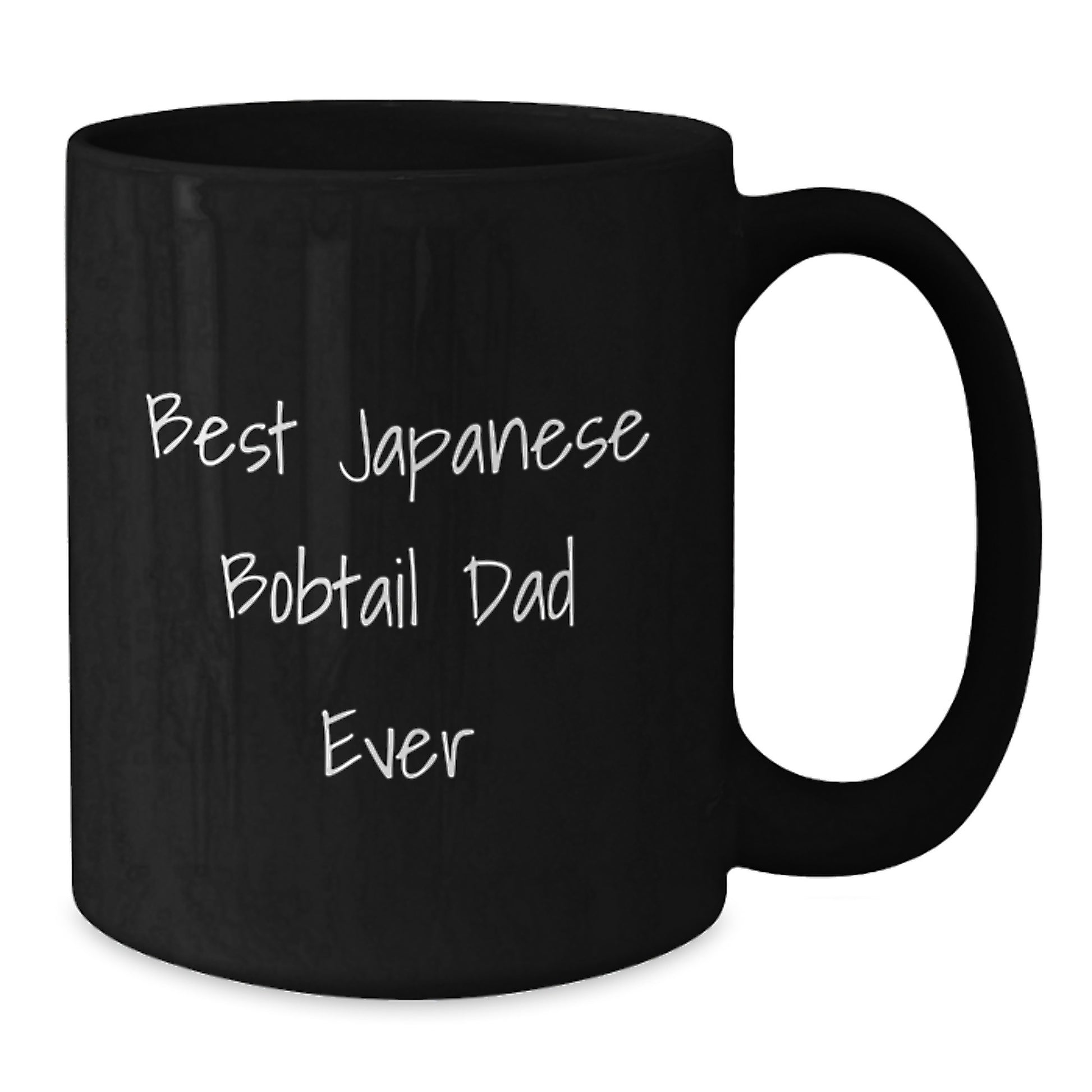 Japanese Bobtail Cat Dad Ever Funny Black Coffee Mugs Gifts for Men, Unique Graduation Gifts from Mom, Funny Japanese Bobtail Cat Lover Gifts, Best Japanese Bobtail Cat Dad Gifts - Additional