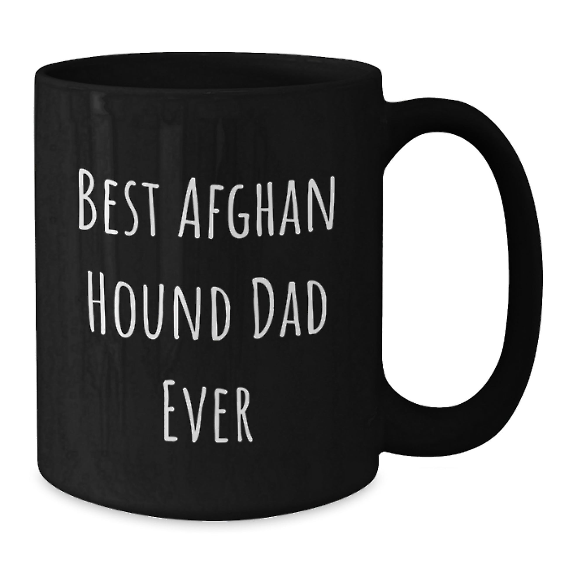 Funny Afghan Hound Dog Black Coffee Mugs, Gifts from Mom, Dad, or Friends for Best Afghan Hound Dad Ever on Valentine's - Additional