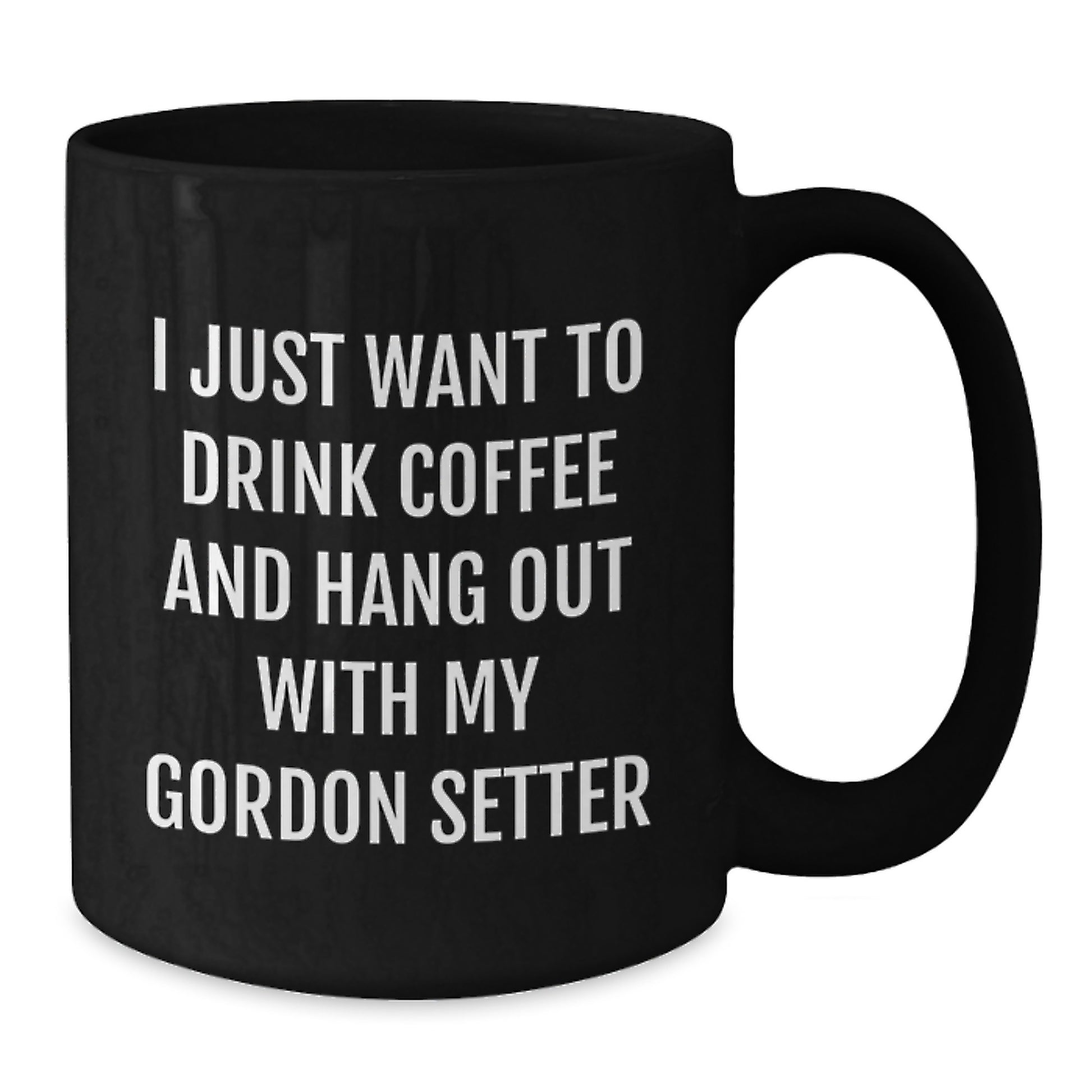 Gordon Setter Dog Funny Gifts from Family for Birthday Unique Mugs for Men I Just Want To Drink Coffee - Additional