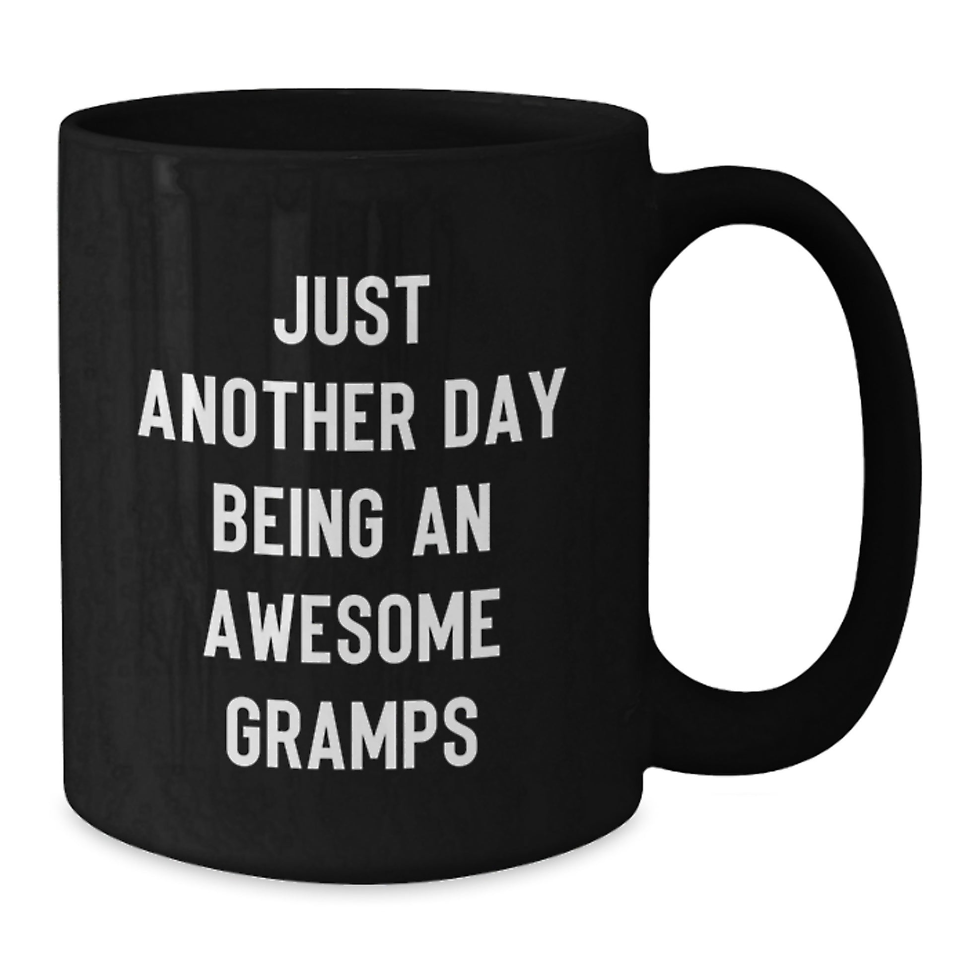Funny Gramps Quotes Gifts from Men to Gramps, Birthday Unique Gifts for Awesome Gramps, Black Coffee Mug - Additional