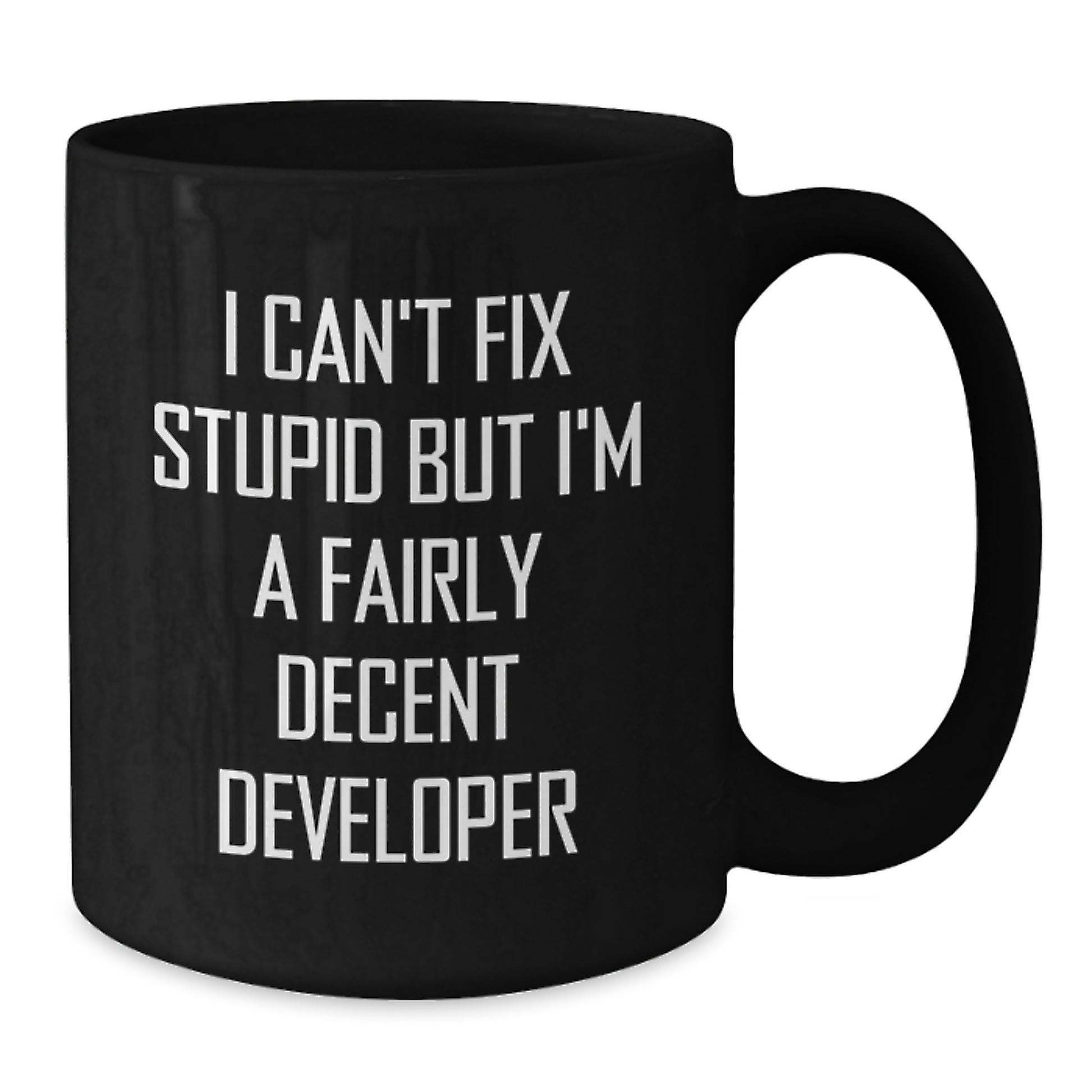 Funny Developer Gifts from Men, Black Coffee Mugs for Christmas Unique Presents for Developer Friends - Additional