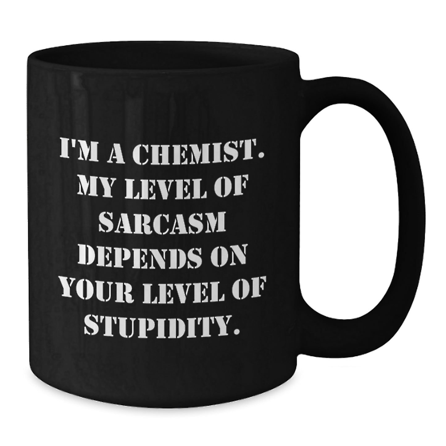 Chemist Gifts, Funny Quote Black Coffee Mug, Birthday Unique Presents from Friends or Family - Additional