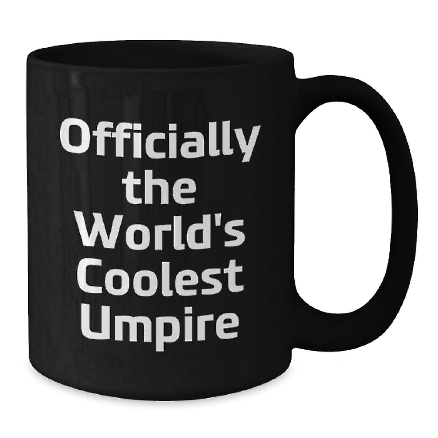 Funny Umpire Gifts from Men for the World's Coolest Umpire Black Coffee Mug Christmas Unique - Additional