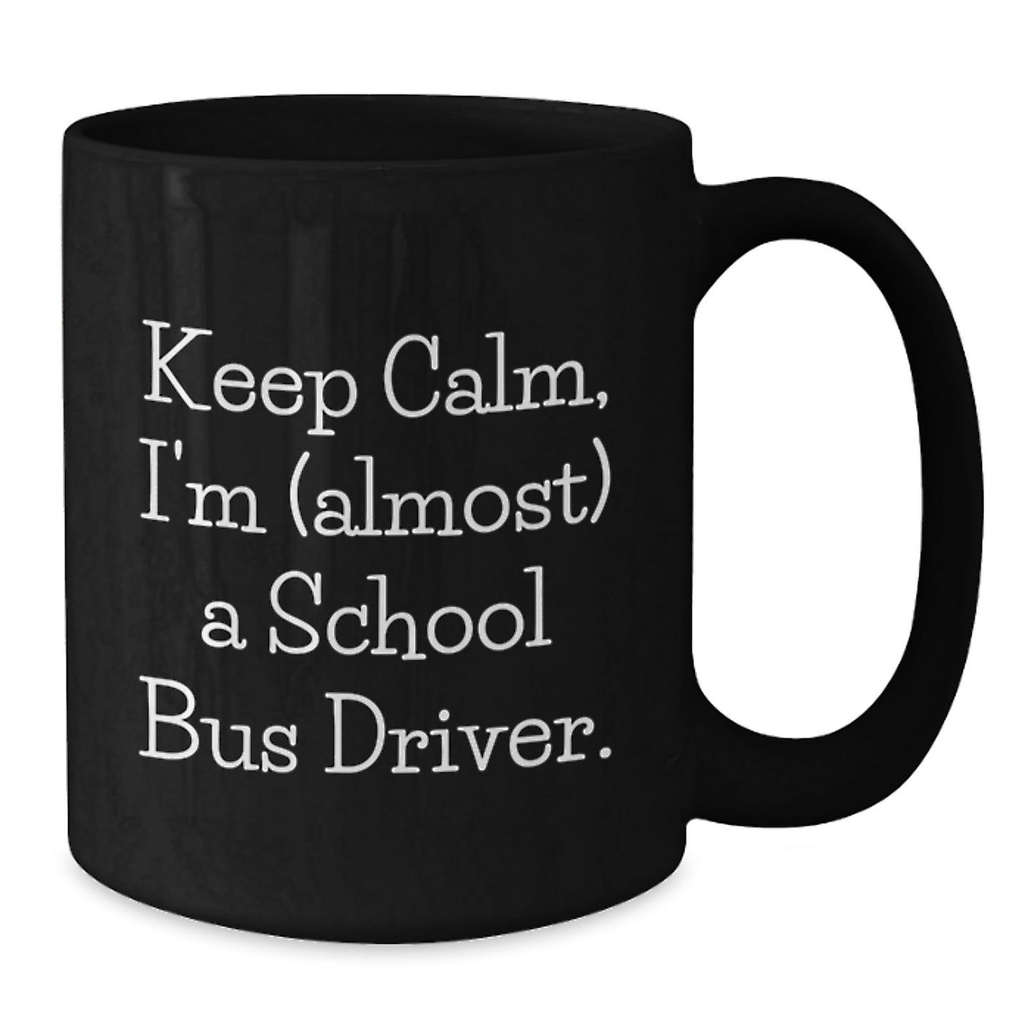 Funny School Bus Driver Gifts from Men, Women, or Friends - Black Coffee Mug for School Bus Driver, Christmas Unique Presents - Additional