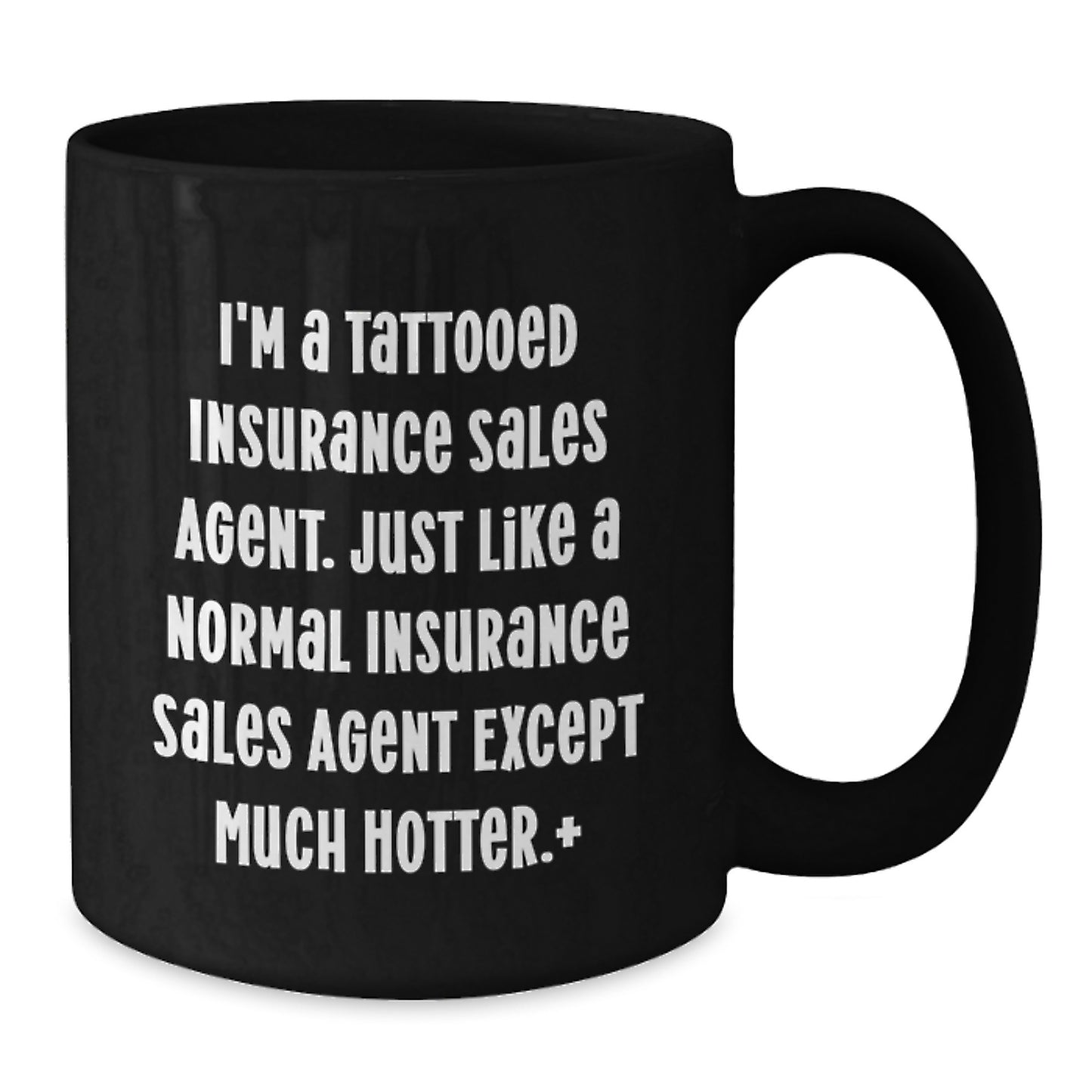 Funny Insurance Sales Agent Gifts from Friends, Black Coffee Mug for Insurance Sales Agent, Christmas Unique - Additional