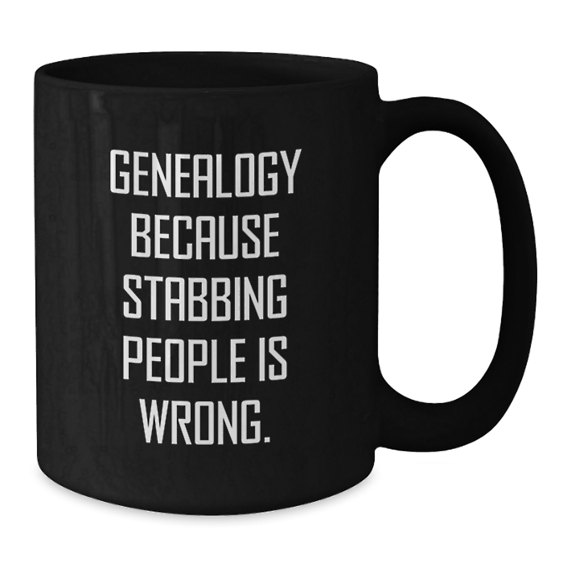 Genealogy Humor Gifts from Family and Friends for Genealogy Enthusiasts - Funny Black Coffee Mug for Genealogy Researchers at Christmas Unique Gifts - Additional