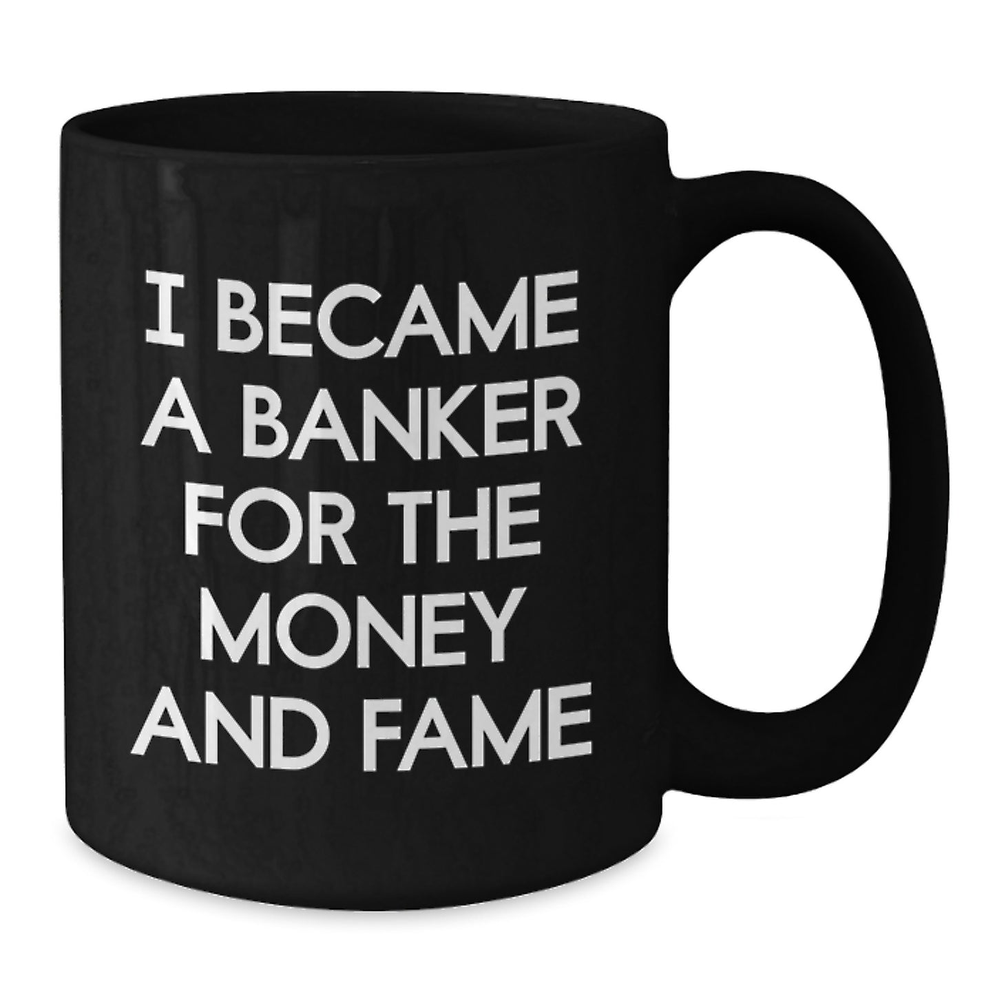 Funny Banker Gifts for Men Black Coffee Mug, Gifts from Friends to Coworkers, Unique Christmas Unique Gifts - Additional