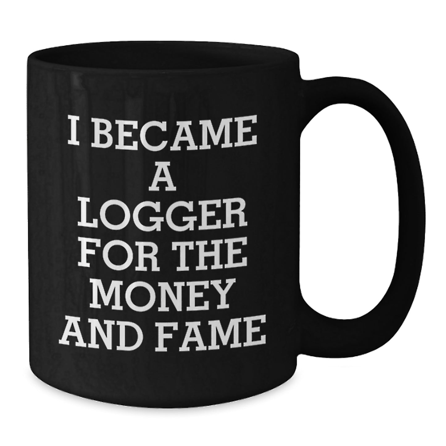 Funny Logger Gifts for Men, Unique Black Coffee Mug for Logger Enthusiasts, Christmas Unique Gifts from Friends to Logger - Additional