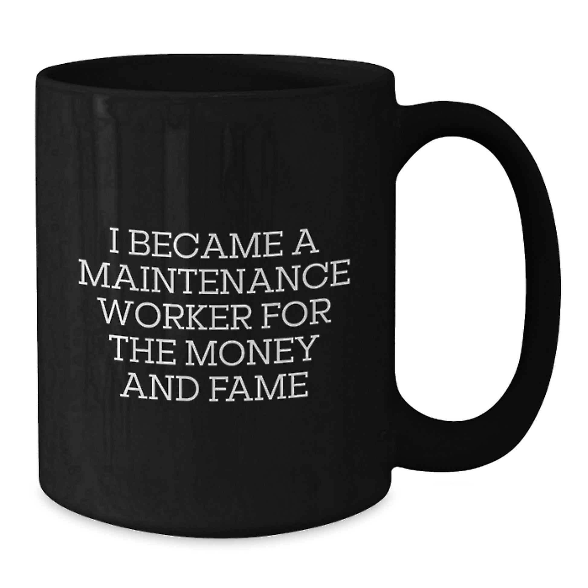 Funny Maintenance Worker Black Coffee Mug Gifts for Him from Friends, Unique Christmas Unique Gifts for Maintenance Worker, Men, Women, Friends, Coworkers, Family - Additional