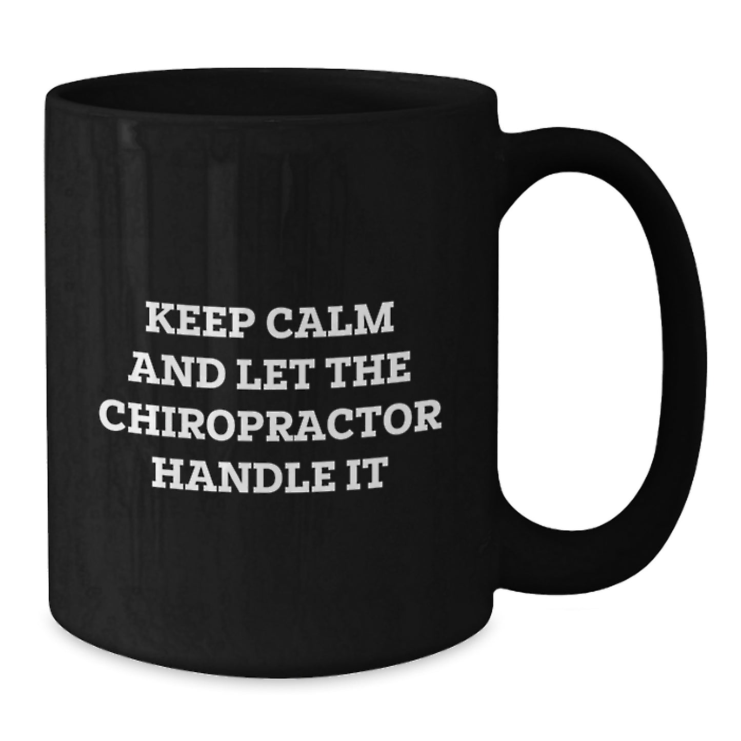 Funny Chiropractor Gifts for Men from Chiropractor, Black Coffee Mug, Christmas Unique Gifts - Additional