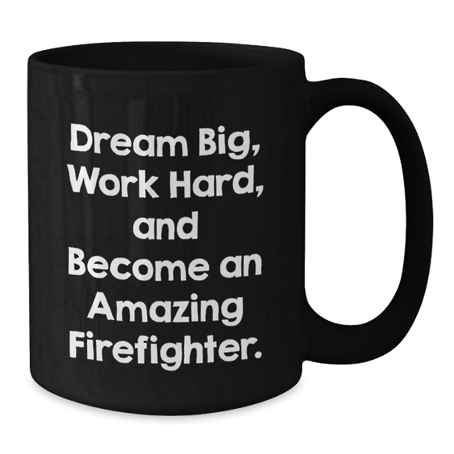 Funny Inspirational Gifts from Friends, Family for Men, Women Firefighter Black Coffee Mugs Christmas Unique - Additional
