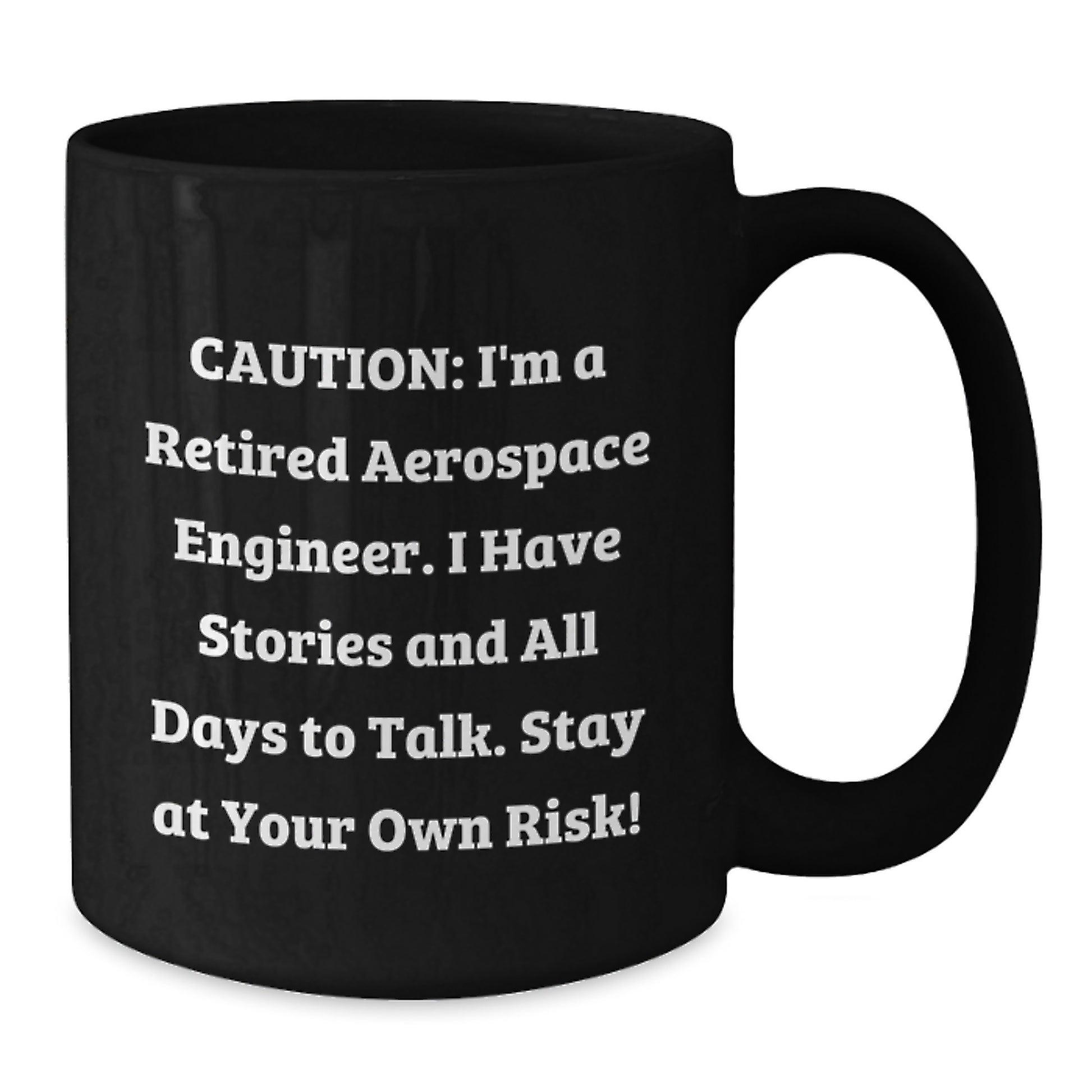 Aerospace Engineer Christmas Unique Gifts from Friends Funny Quote Black Coffee Mug, Unique Holiday Presents for Men Women Coworkers Family, 11oz 15oz Ceramic Mugs Safe for Microwave Dishwasher - Additional
