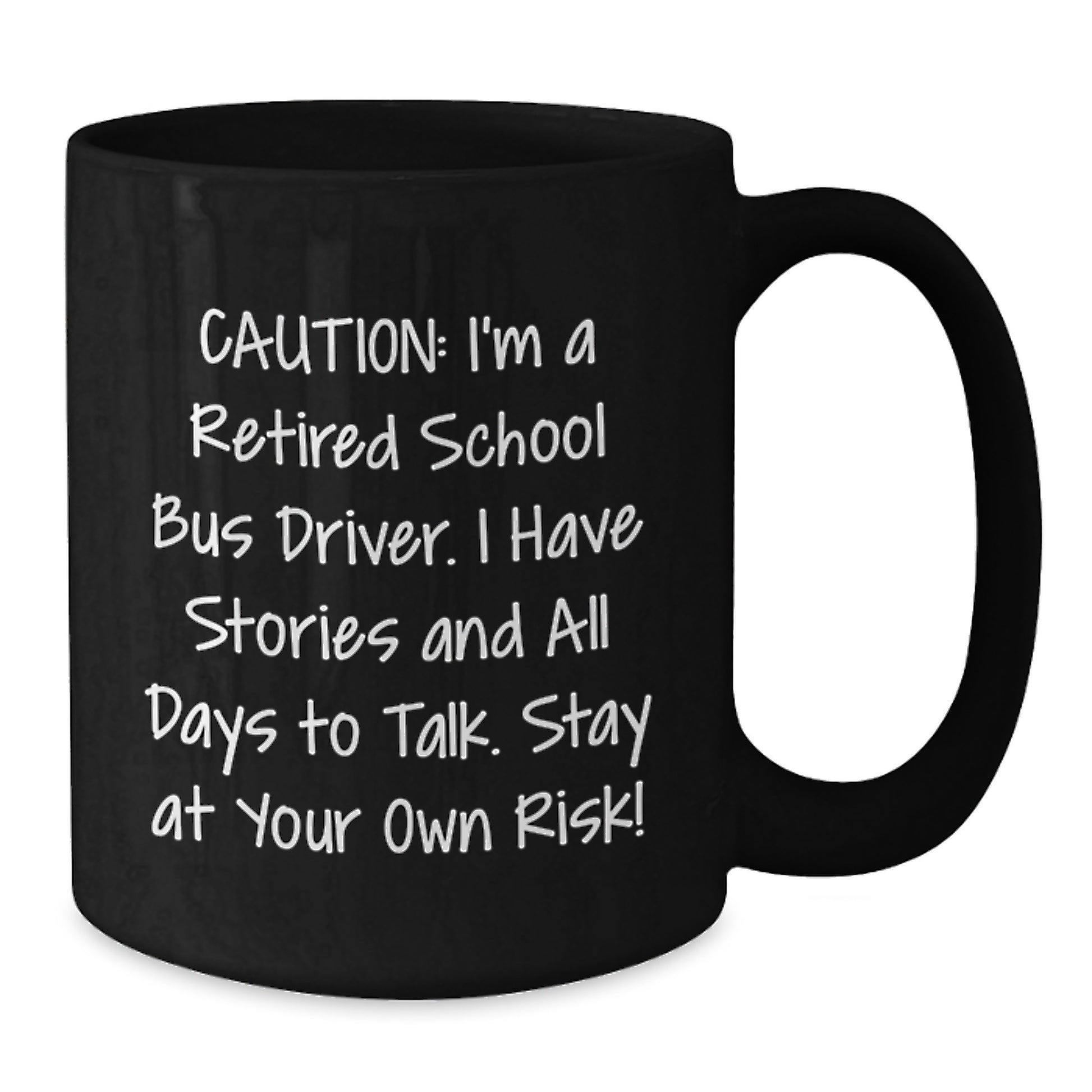 Funny School Bus Driver Gifts from Men, Women, Friends, Coworkers, Family - School Bus Driver Black Coffee Mug for Christmas Unique Presents - Additional
