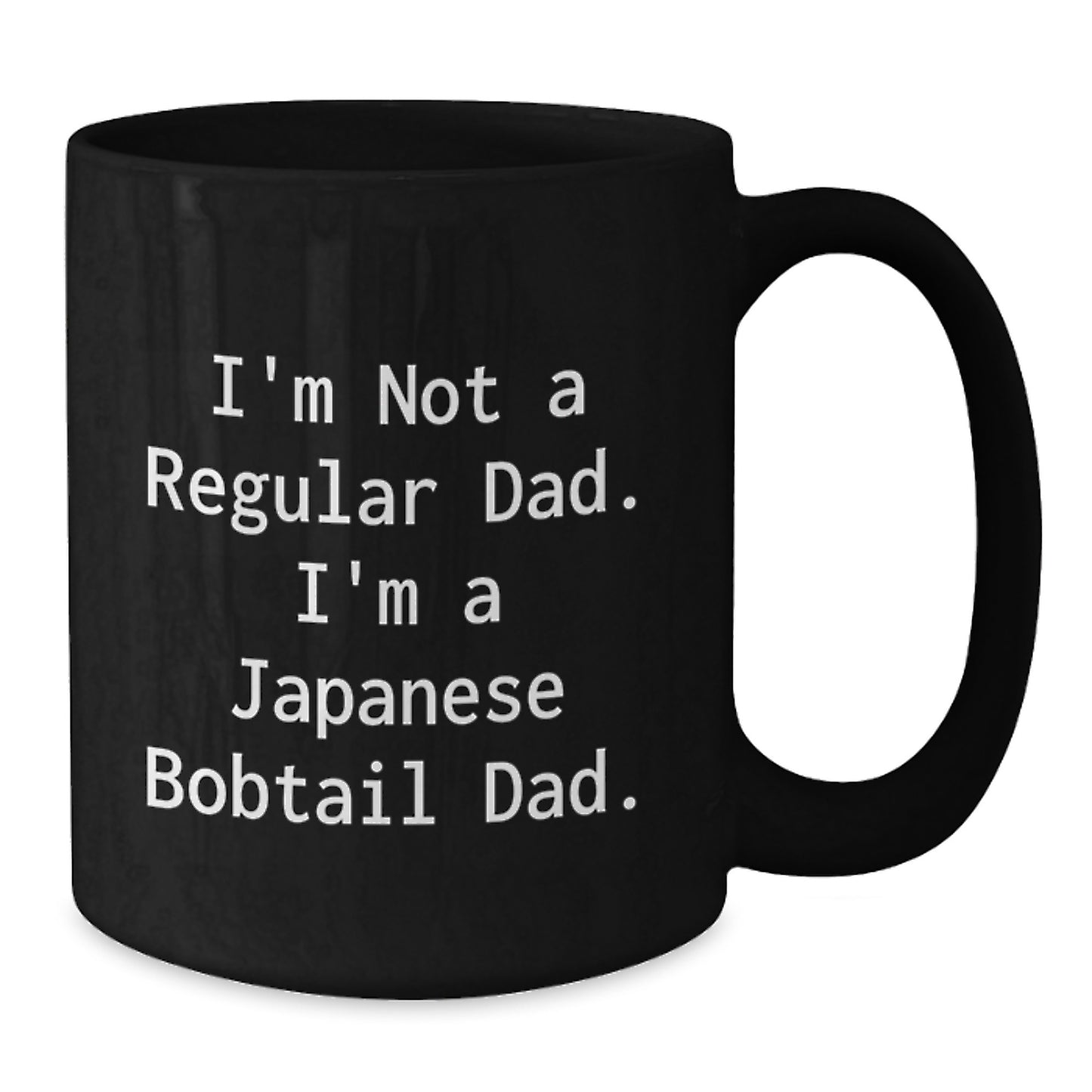 Funny Japanese Bobtail Cat Dad Gifts - Unique Black Coffee Mugs for Christmas Unique Gifts from Men to Japanese Bobtail Cat Lovers - Additional