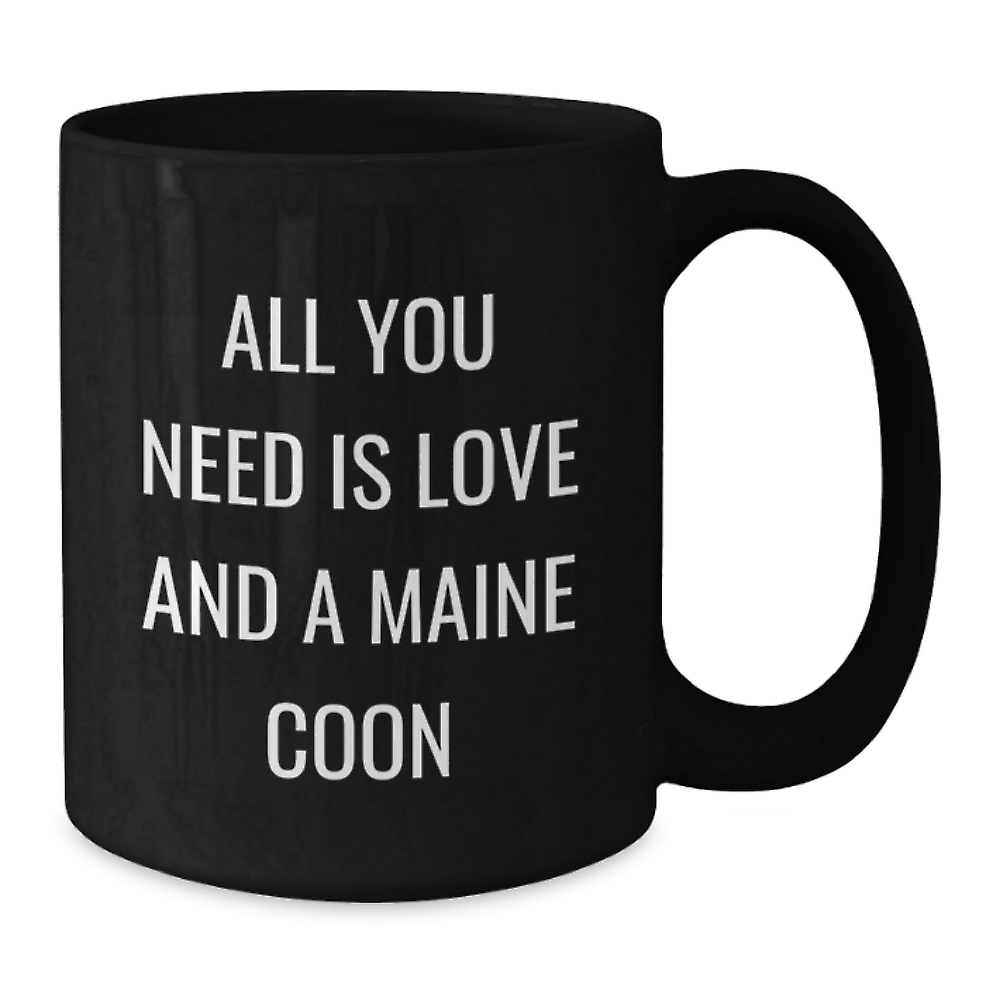 Gifts for Maine Coon Cat Lovers, Funny Black Coffee Mug, Christmas Unique Gifts from Friends to Family - Additional