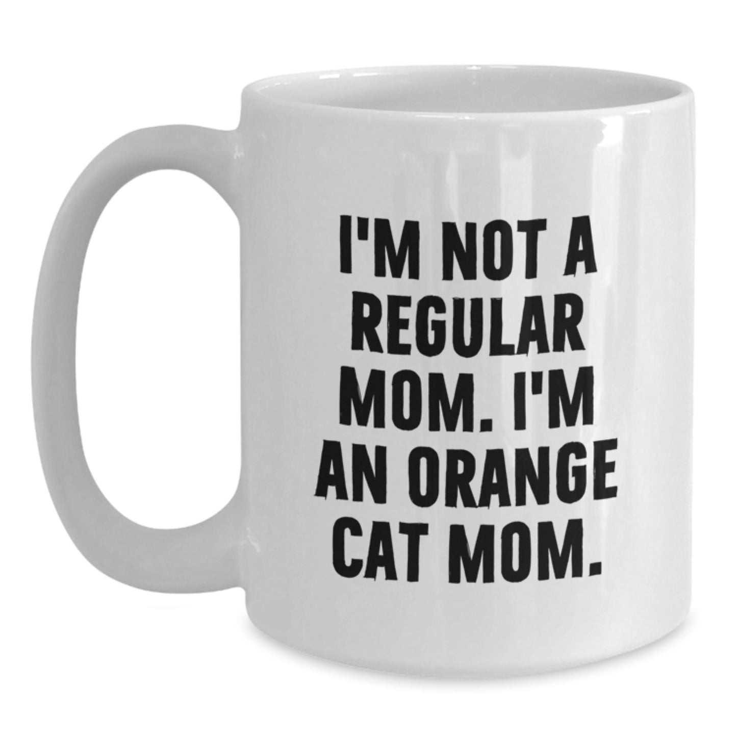 Funny Orange Cat Mom Gifts from Friends for Orange Cat Lovers on Birthday Unique Orange Cat Mug - Main