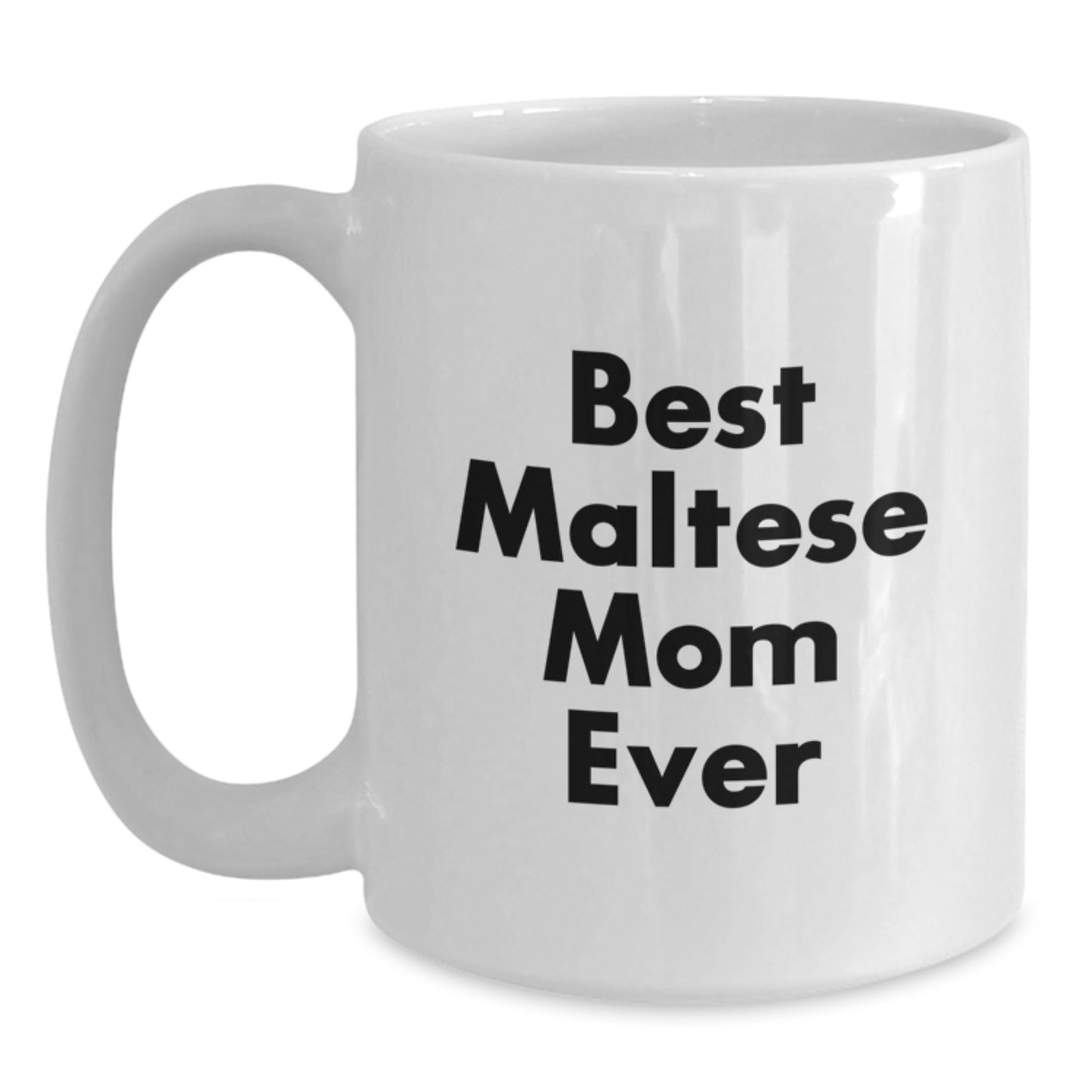 Funny Maltese Dog Mom Gifts from Friends for Maltese Dog Lovers - White Coffee Mug - Main