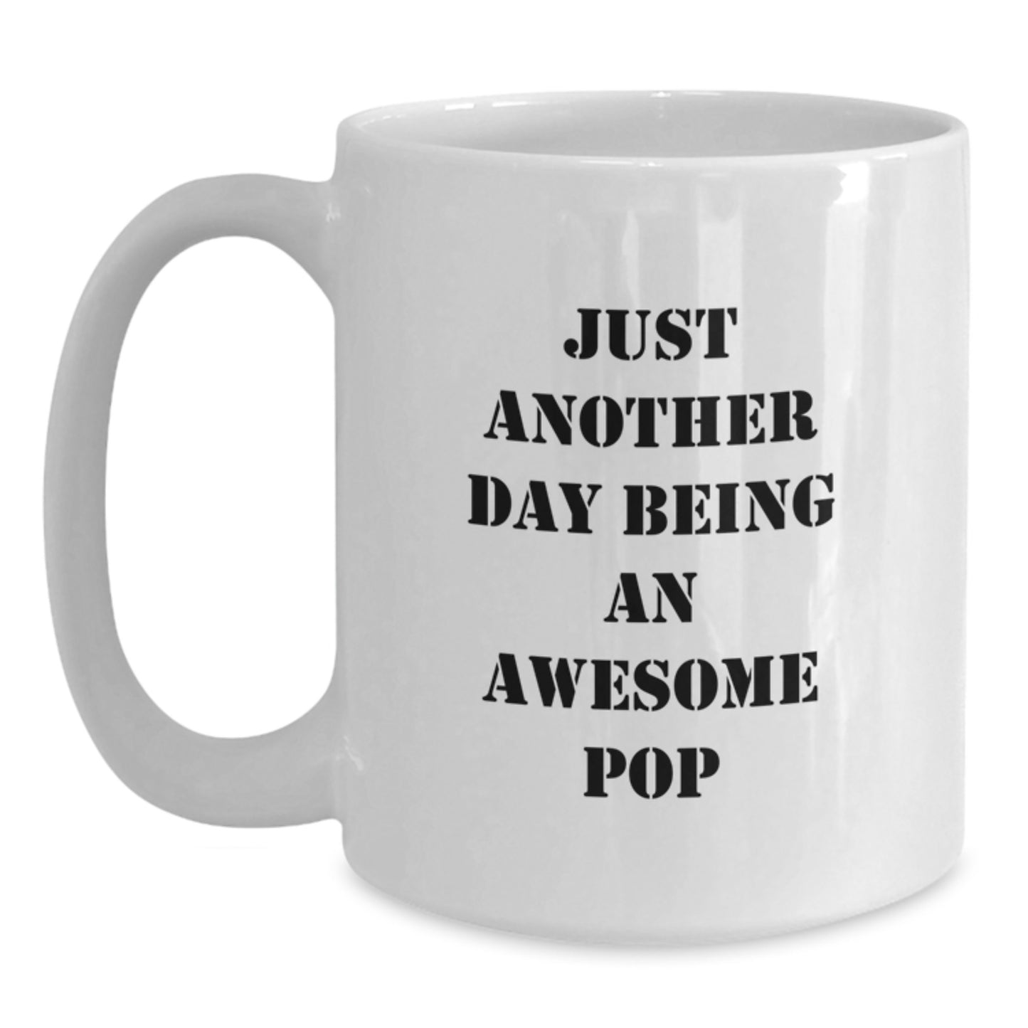 Funny Pop Culture Lovers White Coffee Mug, Gifts from Friends for Awesome Pop, Birthday Unique Gifts - Main