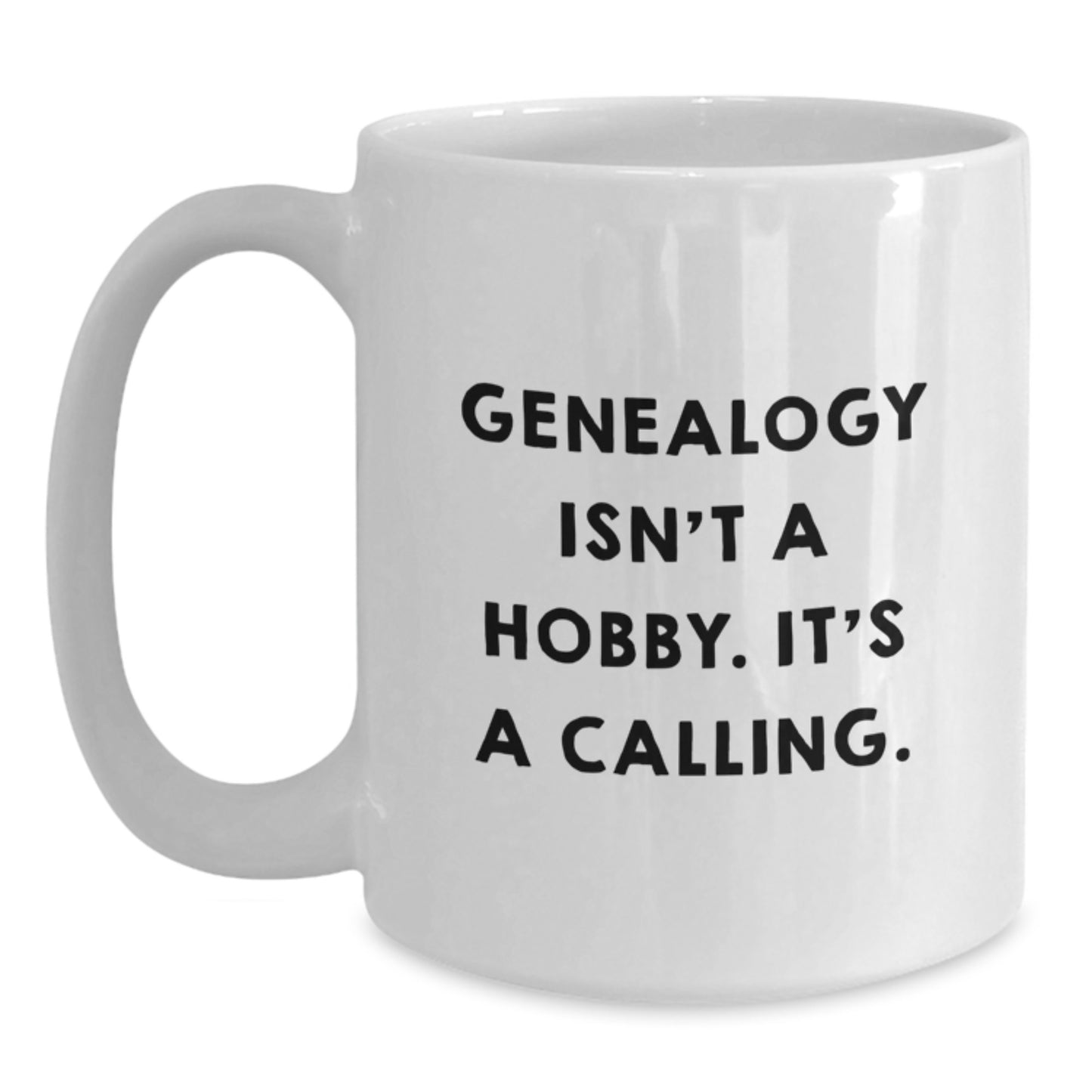 Genealogy Enthusiasts Gifts from Family for Genealogy Lovers White Christmas Coffee Mug Funny Quote - Main