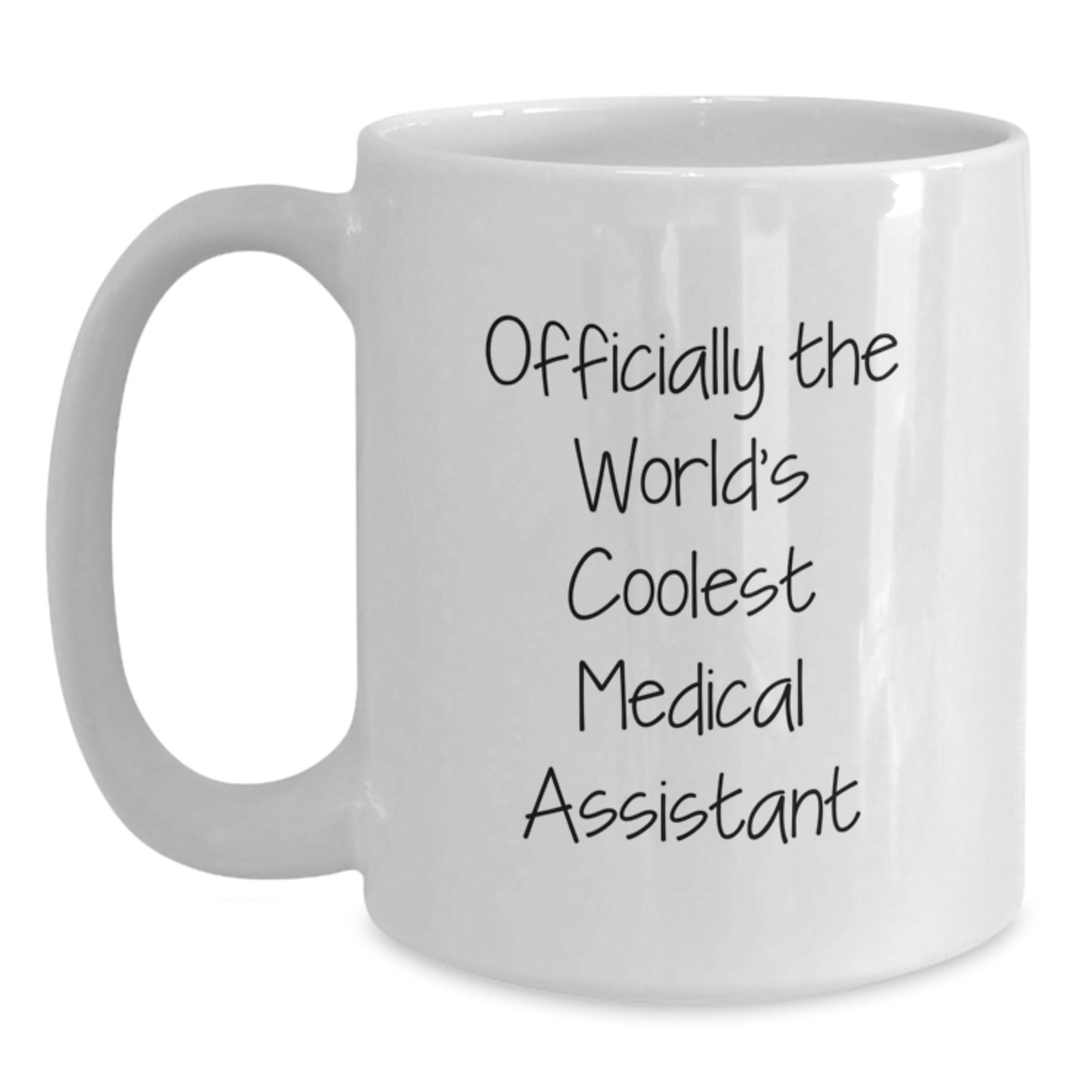 Funny Medical Assistant Christmas Unique Gifts from Friends - Officially The World's Coolest Medical Assistant White Coffee Mug, Medical Assistant Gifts for Women, Funny White Coffee Mug - Main