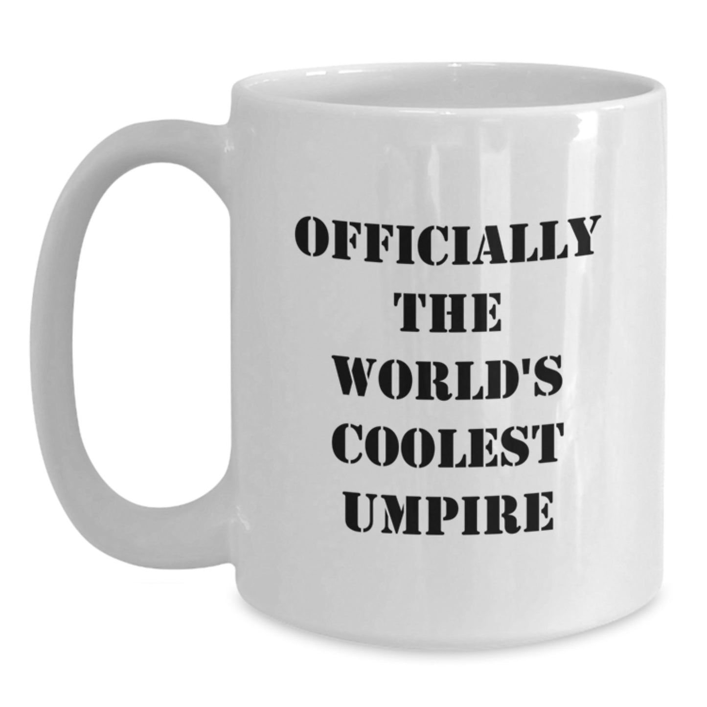 Funny Umpire Gifts for Him, Officially the World's Coolest Umpire White Coffee Mug for Christmas Unique Gifts from Friends or Family - Main